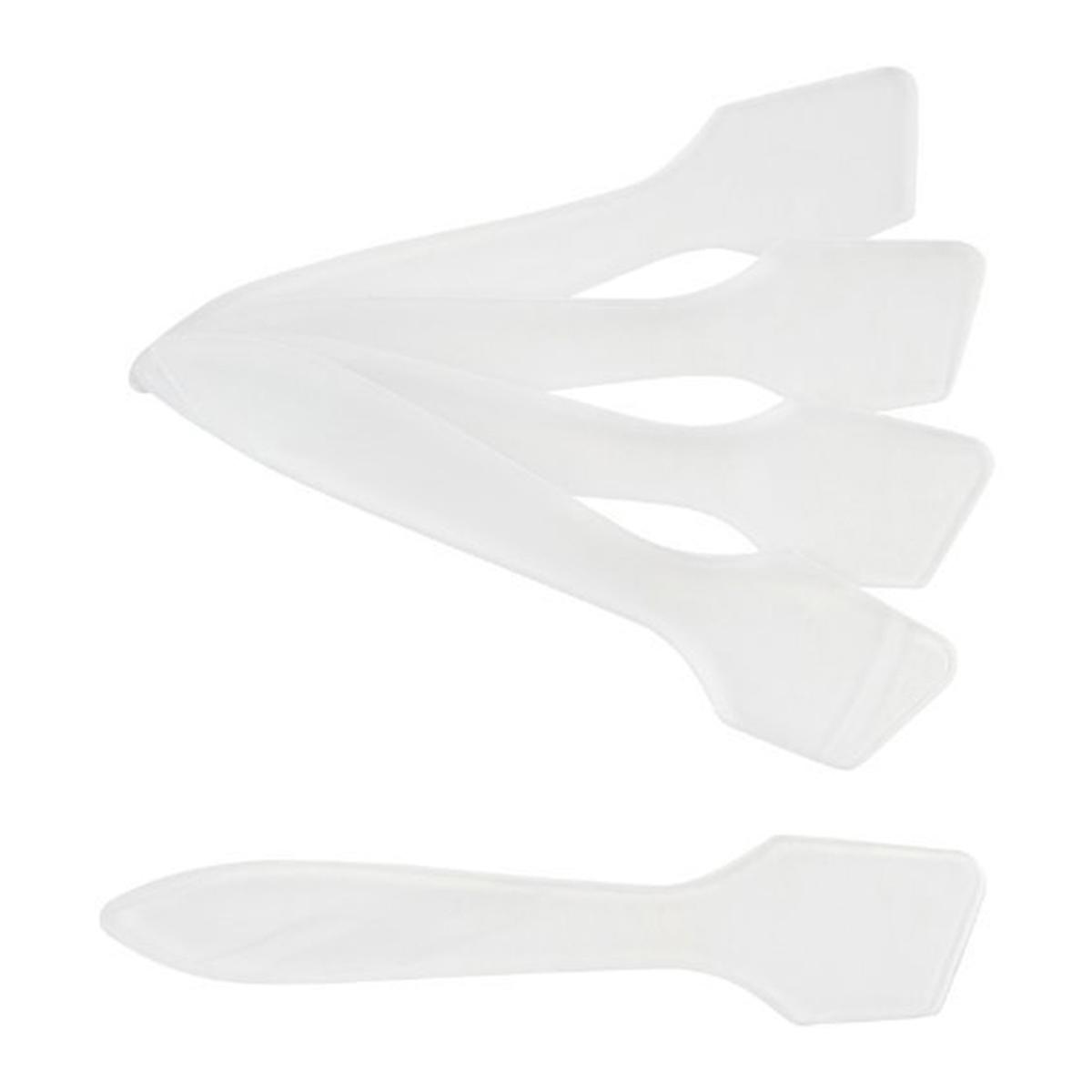 Makeup Spatula Cosmetic Spatula for Sampling Face Mask 600Pcs White