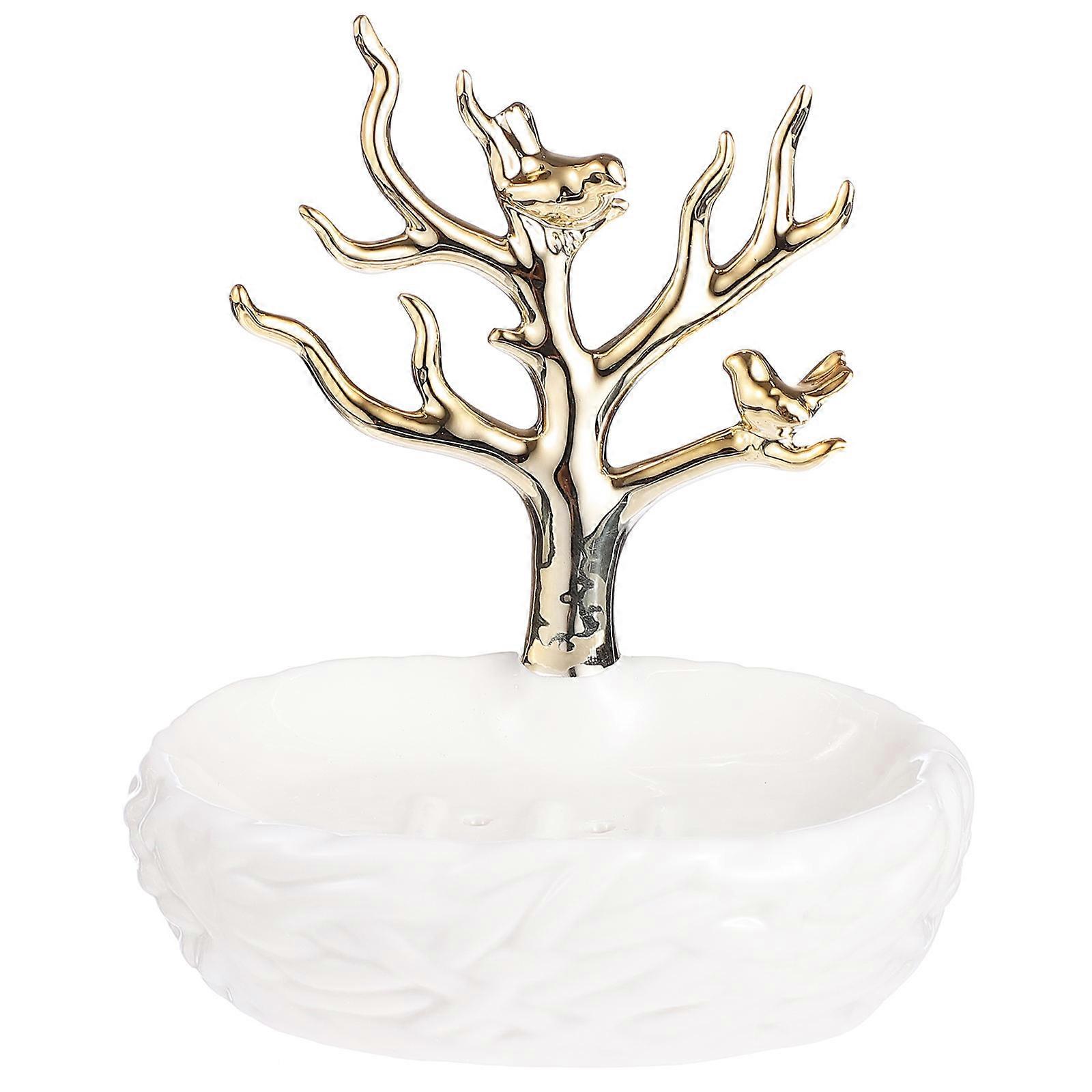 Self Draining Ceramic Soap Dish Bathroom Soap Holder Storage Container White 1Pack