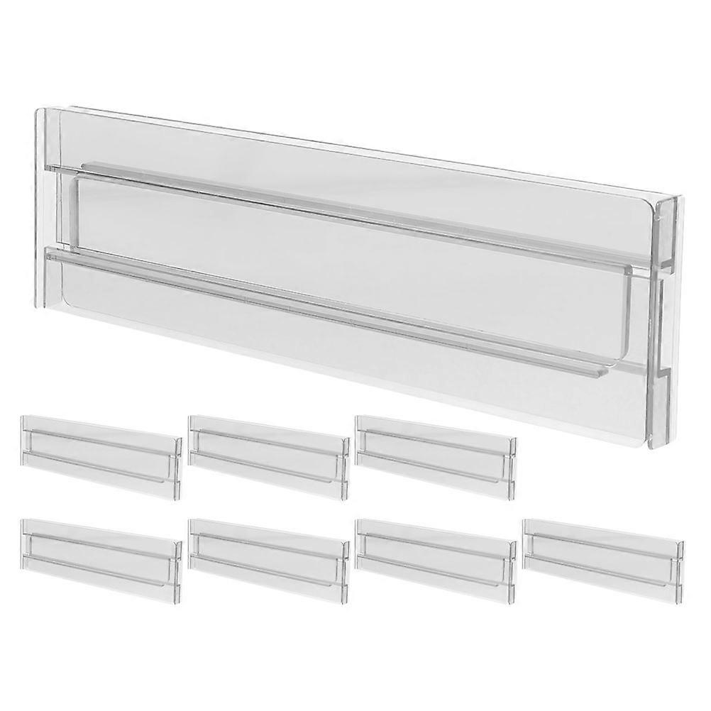Adjustable Rectangular Organizer for Socks Underwear Clothing Made of Transparent 8Pcs