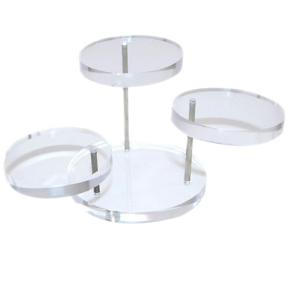 Acrylic Ring Jewelry Tray Ring Display Stand for Display 3Pcs Rotating Organizer