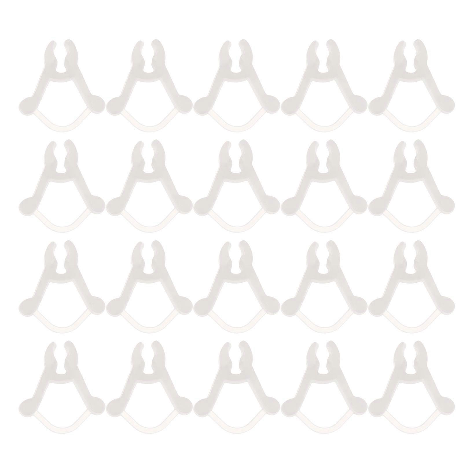 Plant Grafting Clamp White for Plant Support 400Pcs Practical Clips