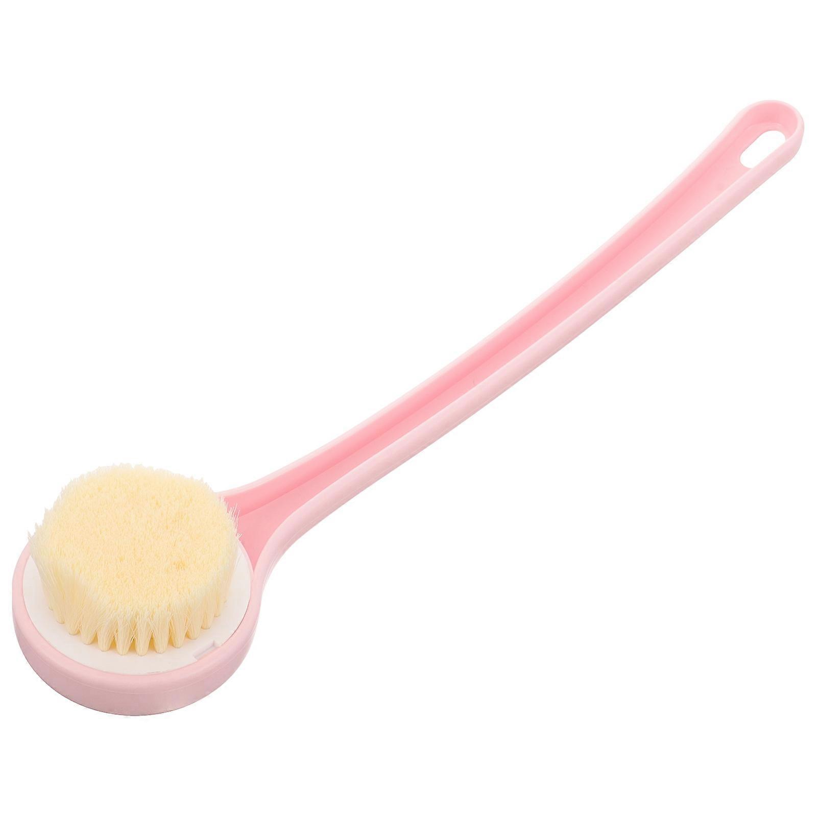 Body Scrubber Bath Brush for Shower 2Pcs Pink Back Lotion Applicator
