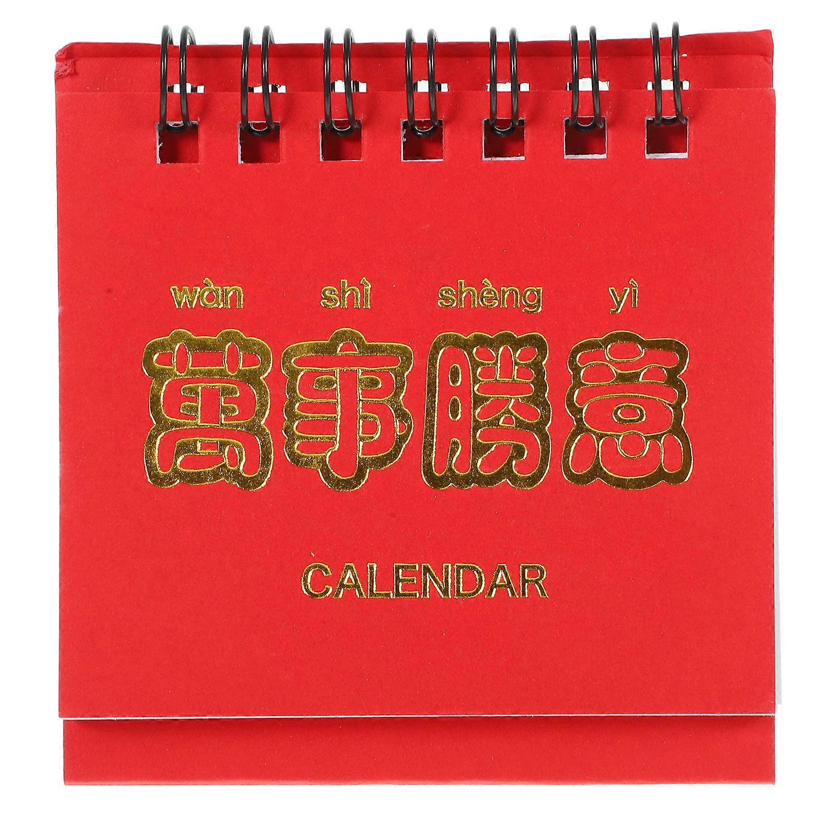 Standing Desk Calendar Mini Calendar for Office Desk 5Pcs Set