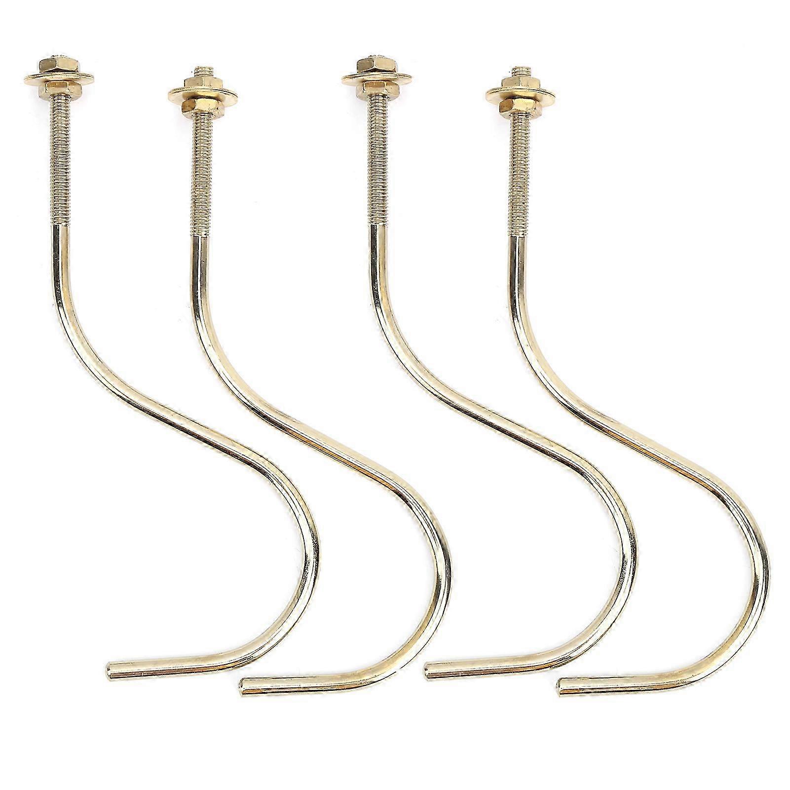 2025 2 Set 4pcs Copper Billiards Snooker Pool Table Edge Hook Cue Racks Billiards Supplies