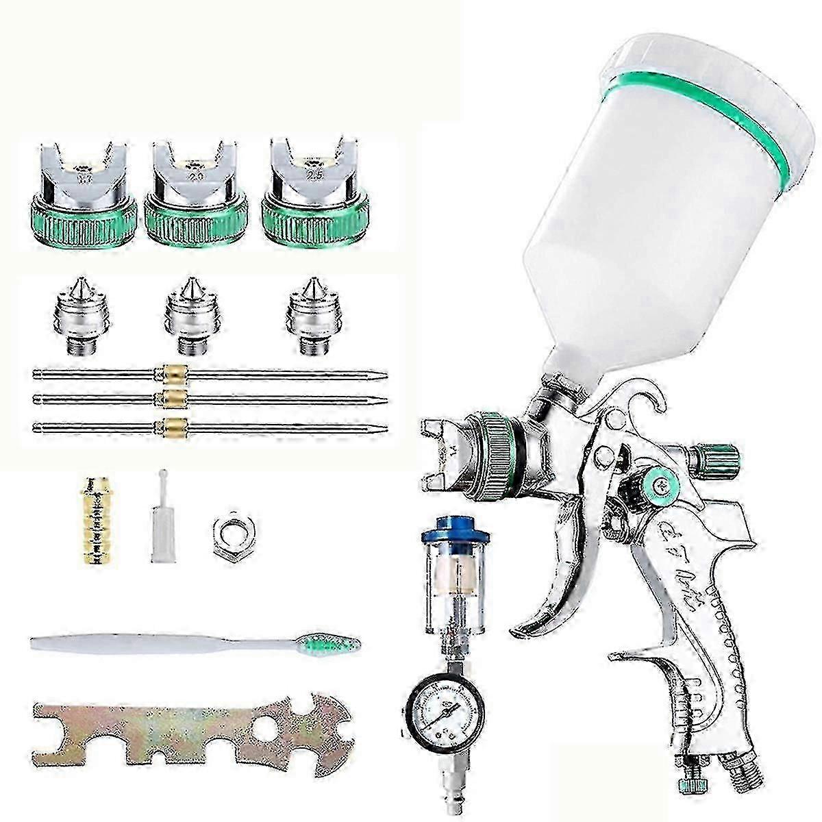 \u200bPressure Regulator Spray Gun With Steel Nozzle And Gravity Feed For DIY Car Paint And Touch Up\u200b