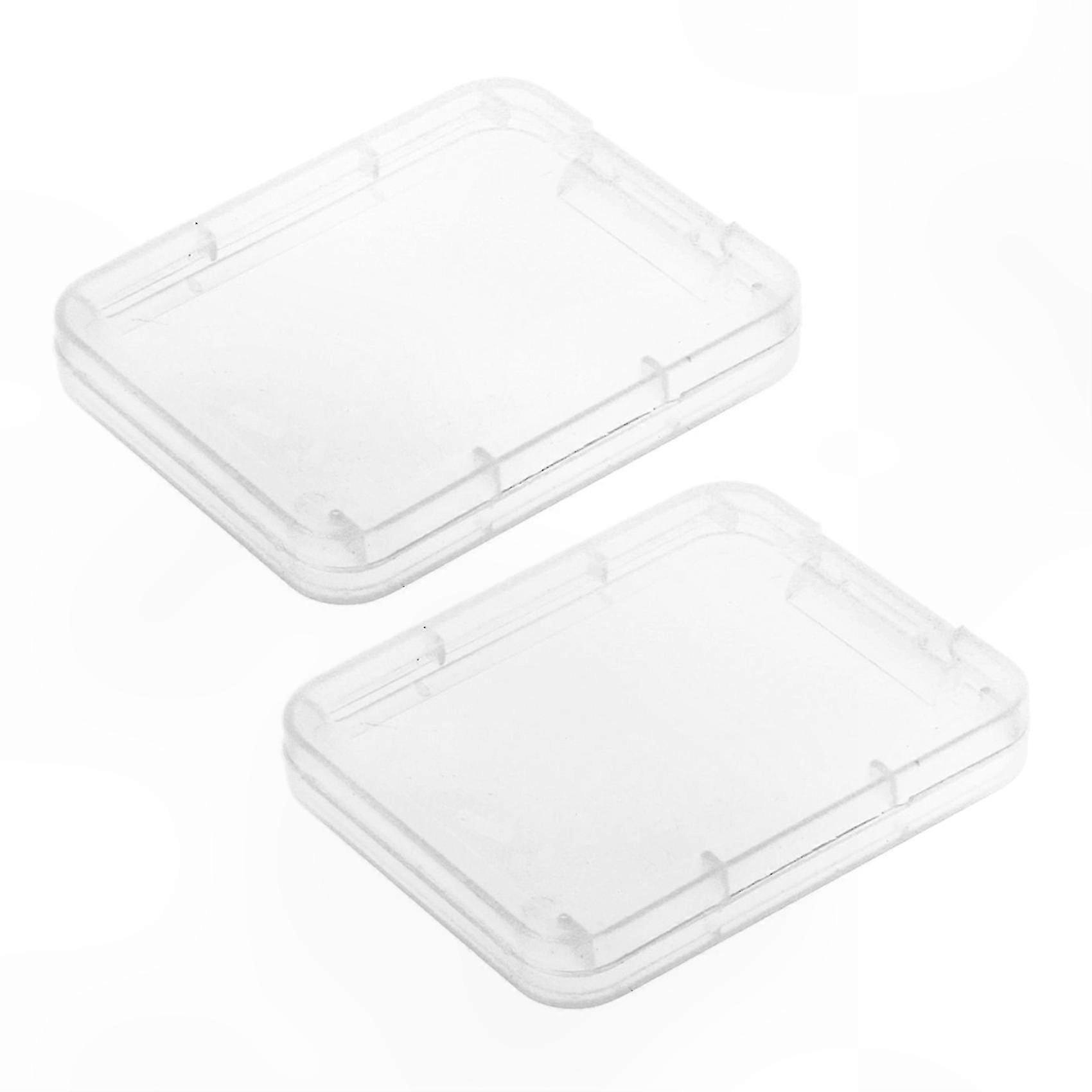 20pcs Transparent Plastic Memory Card Storage Case for SD SDHC XD MMC CF Cards