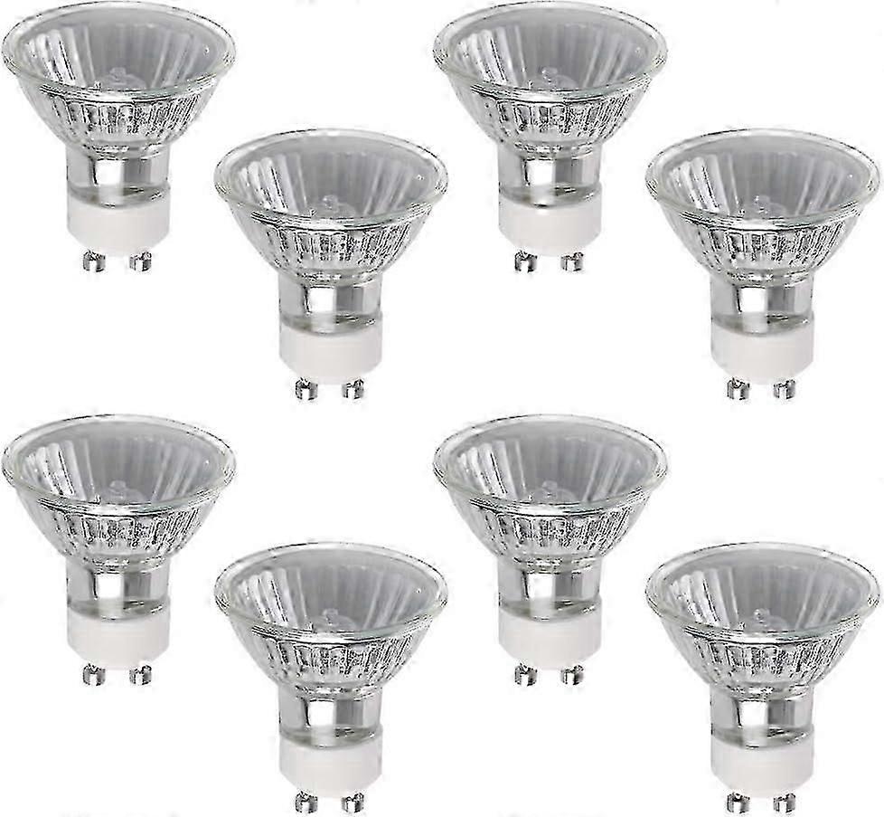 GU10 50W Halogenlampe, 8er Pack GU10 Halogenstrahler, 220V, 2800K warmweiß, dimmbar GU10 Halogenlampe-2025