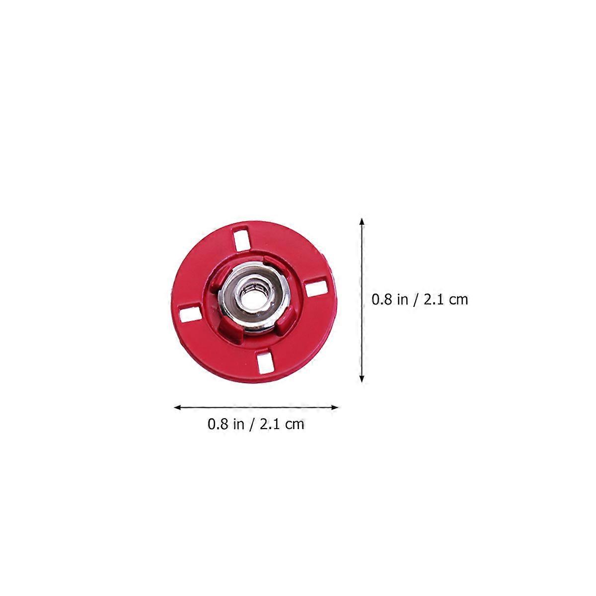 Metal Buttons Alloy Hands Sew Buttons for Coat 10Pcs Red Stylish Flat