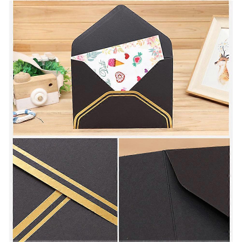 Envelopes de Natal vintage com 10 peças, adequados para banquetes e eventos, conjunto de envelopes de convite em cores sortidas