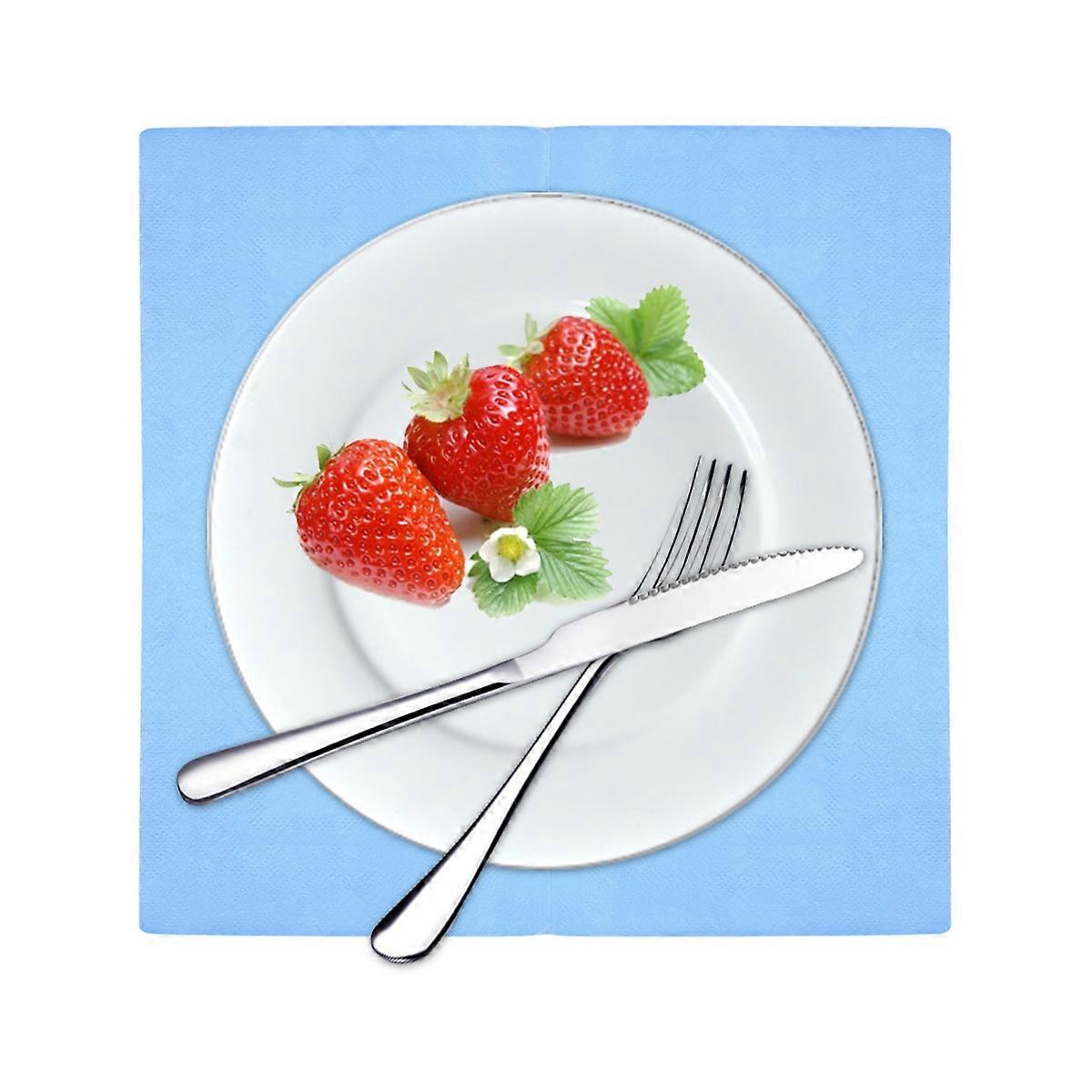 Pure Color Serviette Solid Color for Table Decoration 240Pcs Party Handkerchiefs