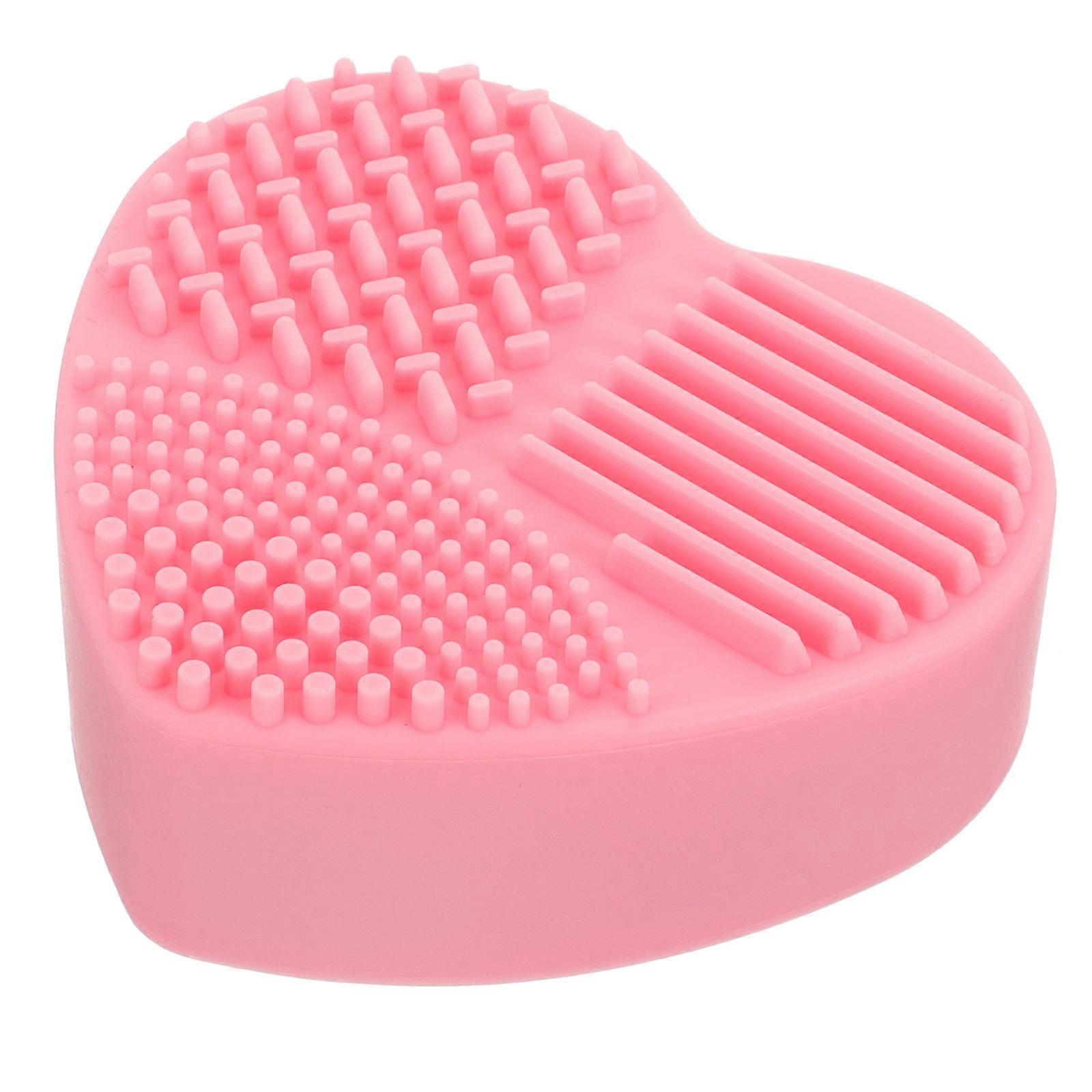 Dry and Wet Dual Use Cosmetic Case for Brush Cleaning Pink Sponge Box