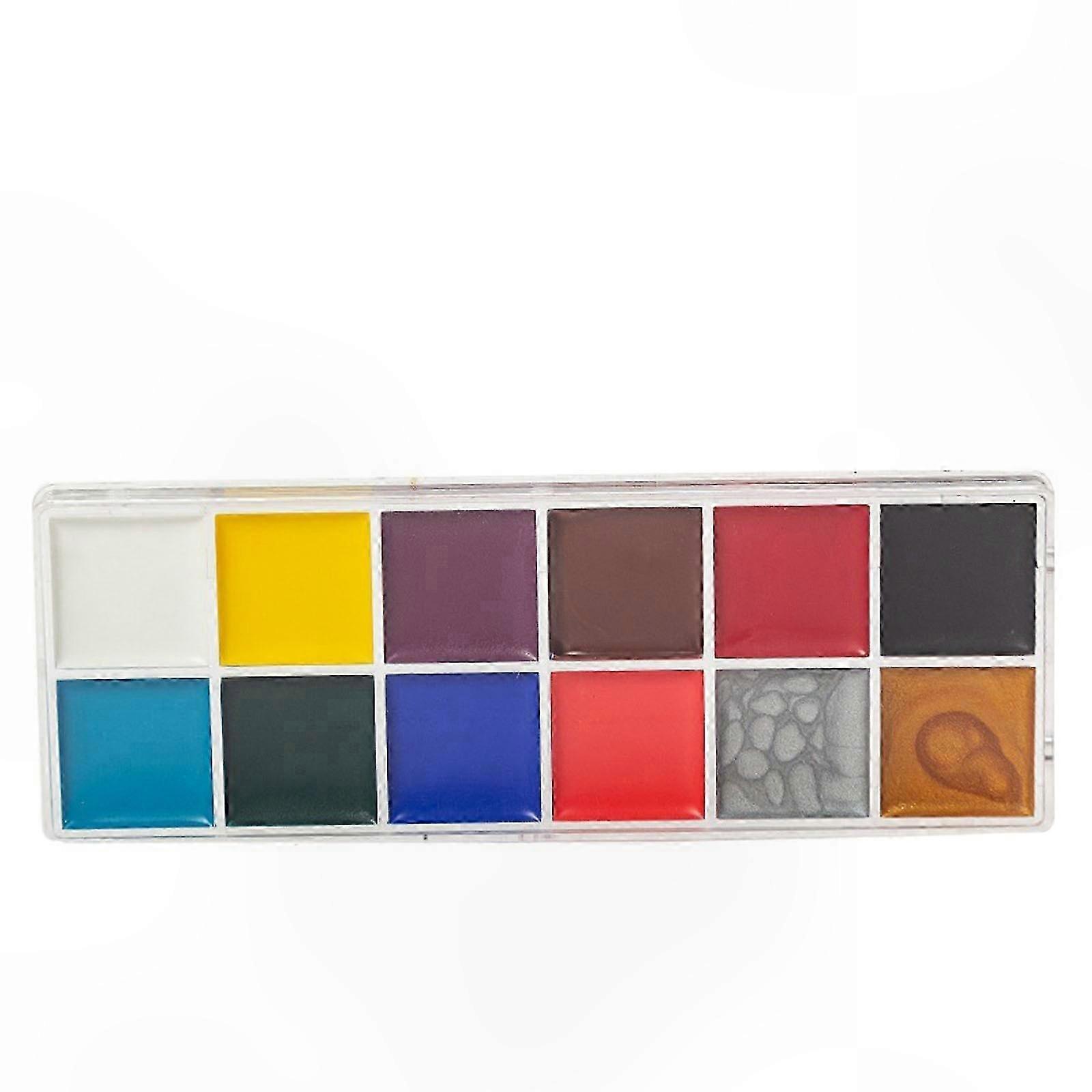 Multicolor Face Paint Set for Festive Occasions and Creative Designs