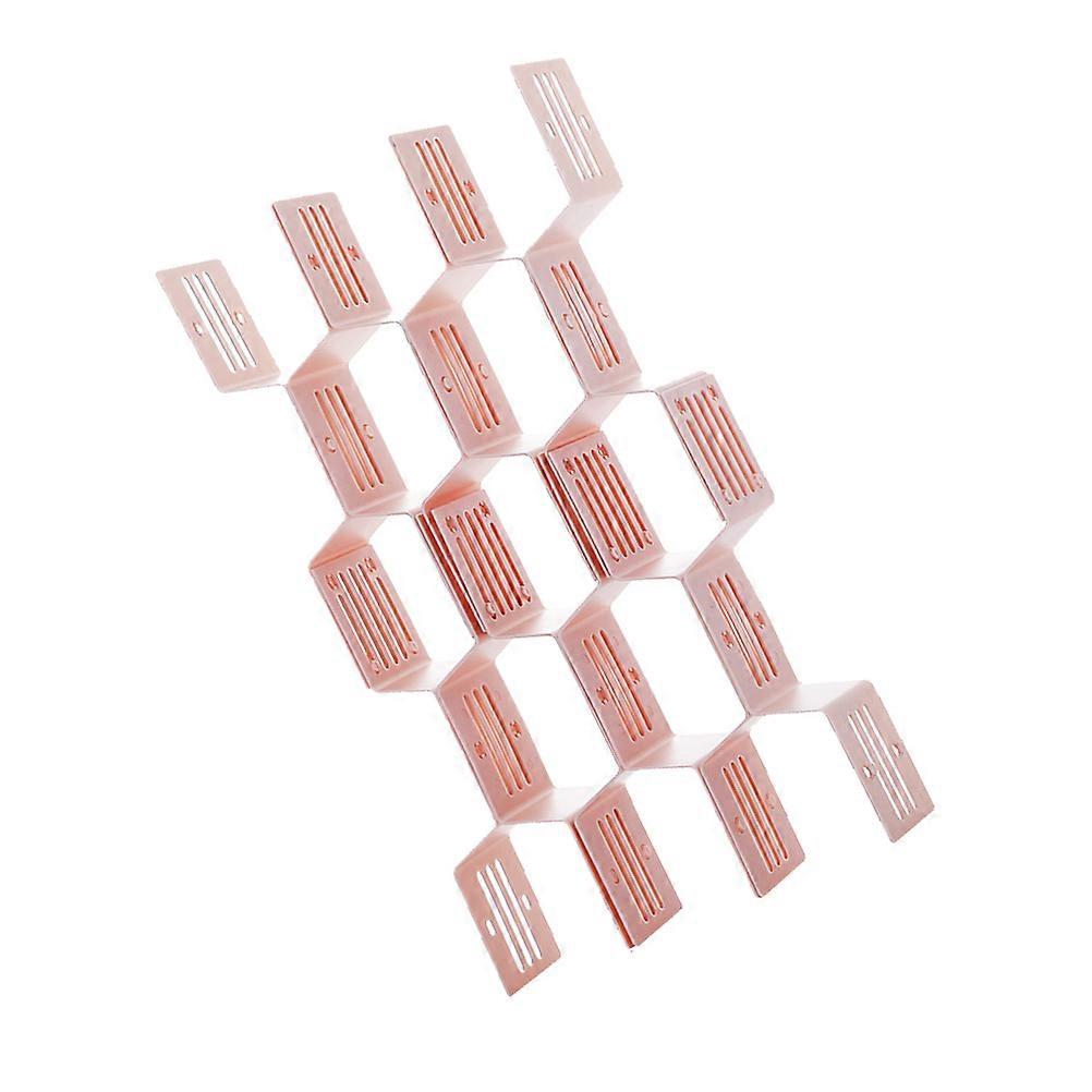 Drawer Dividers Closet Socks Tidy Tool for Home Use 12Pcs Pink