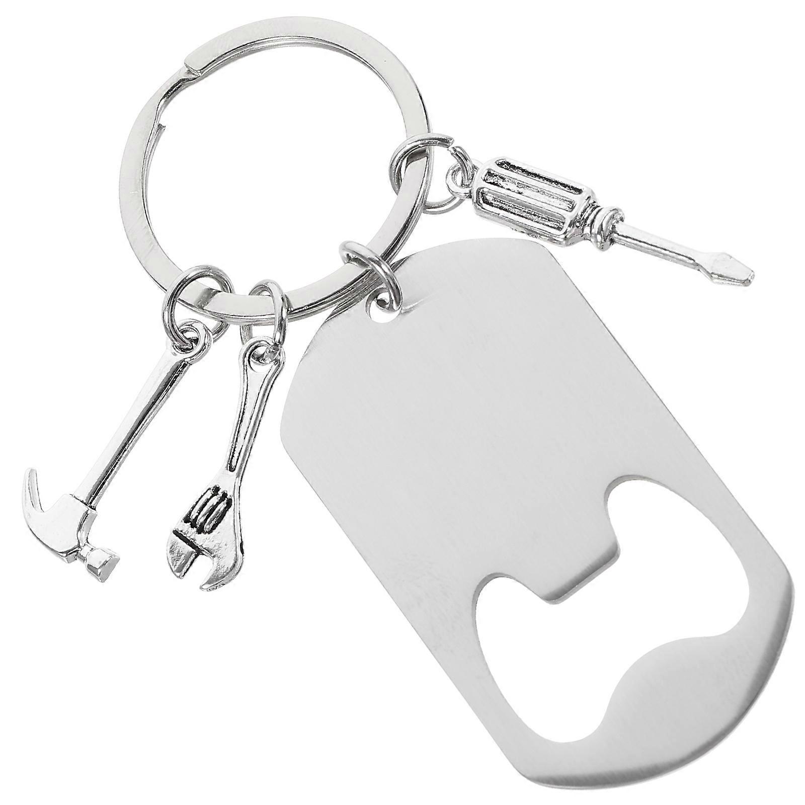 Compact Metal Bottle Opener Keychain for Restaurants and Bars