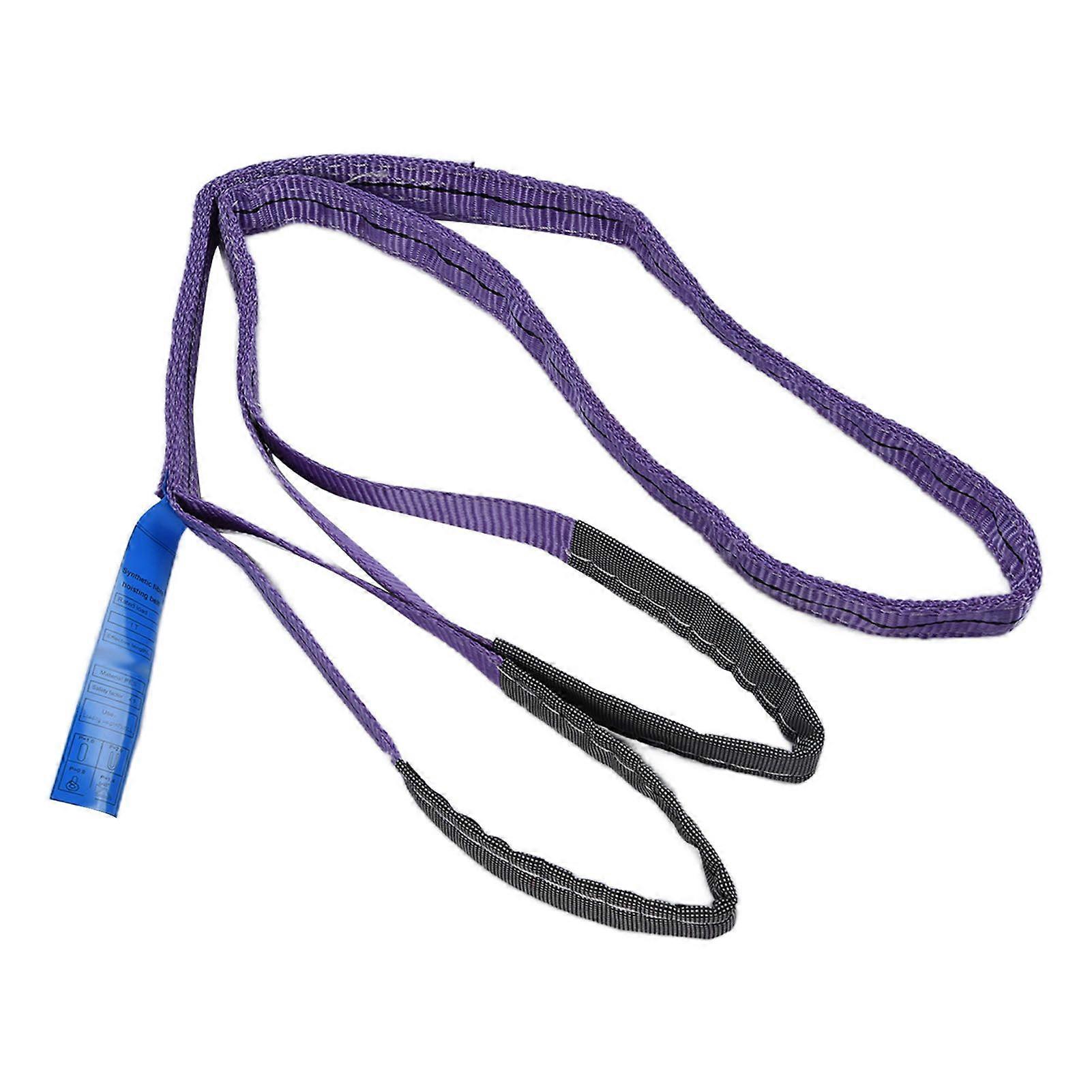Lifting Slings Straps Heavy Duty 1T Load Capacity Polyester High Strength Colorful Flat Webbing(4meter13.12ft )