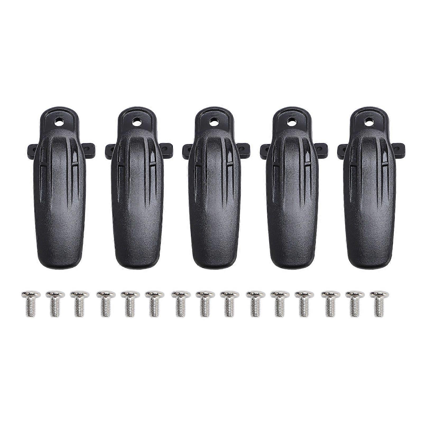 5 Pcs Intercom Belt Clips Portable Dual Way Radio Clip Replacement for KBH 11 for TK 2180 for NX 5200 for TK 3180