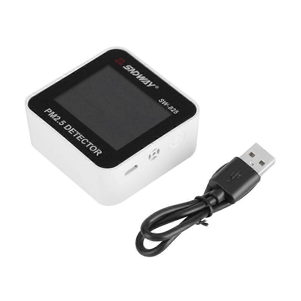 SNDWAY Digital LED Air Quality Monitor PM2.5 Detector Temperature Humidity Meter