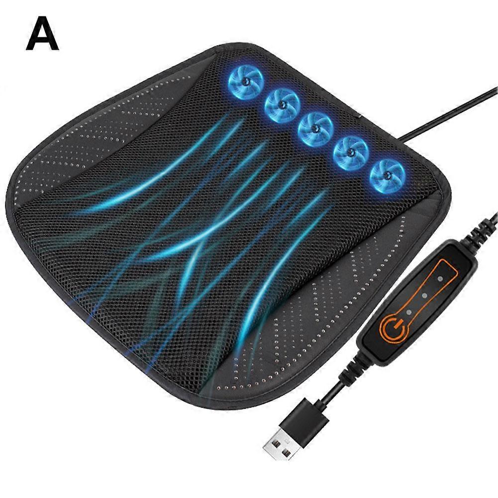 USB Powered Cooling Seat Cushion with Ice Silk Material for Car Office and Home Use