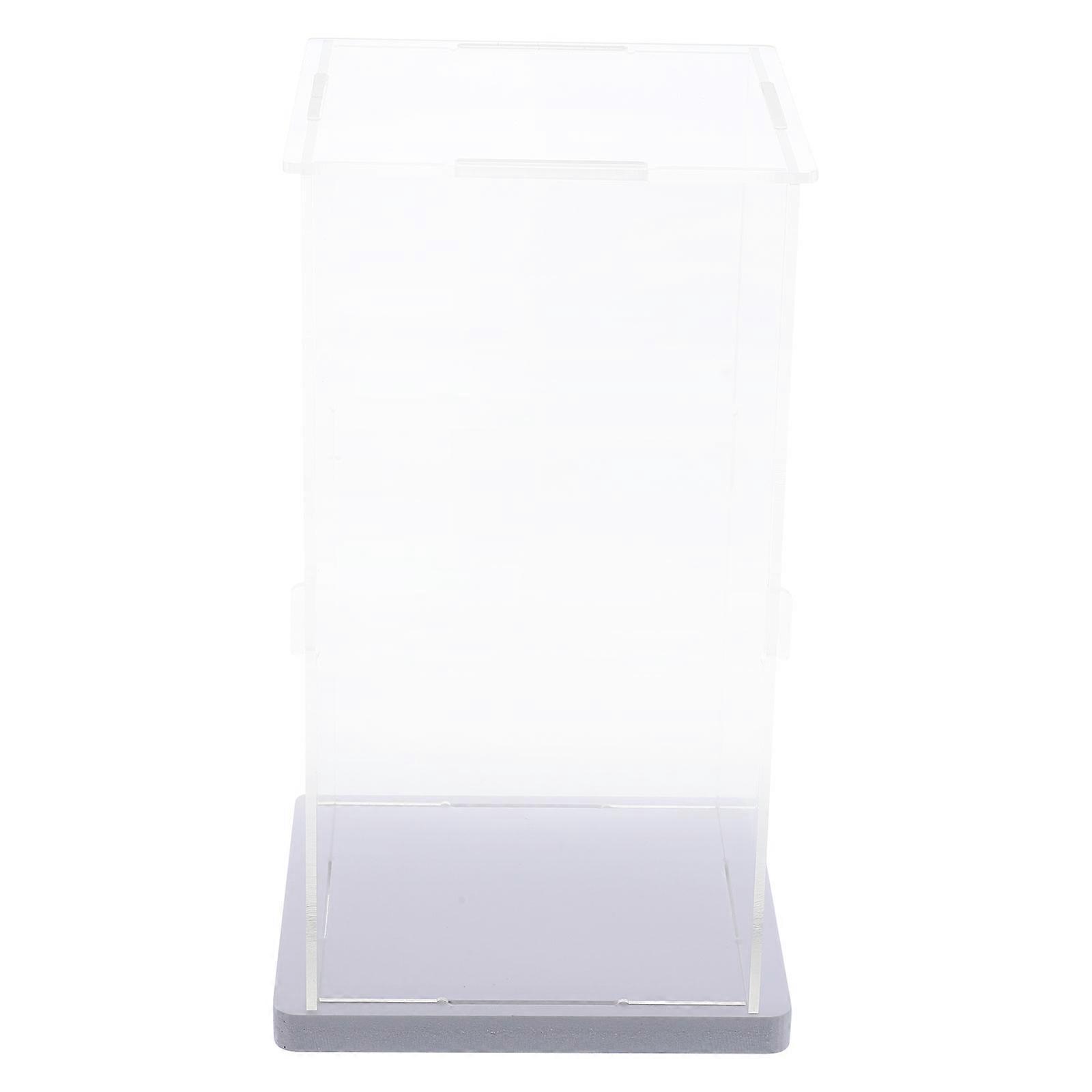 Clear Display Box Acrylic Display Case for Storage Use 4Pcs Set