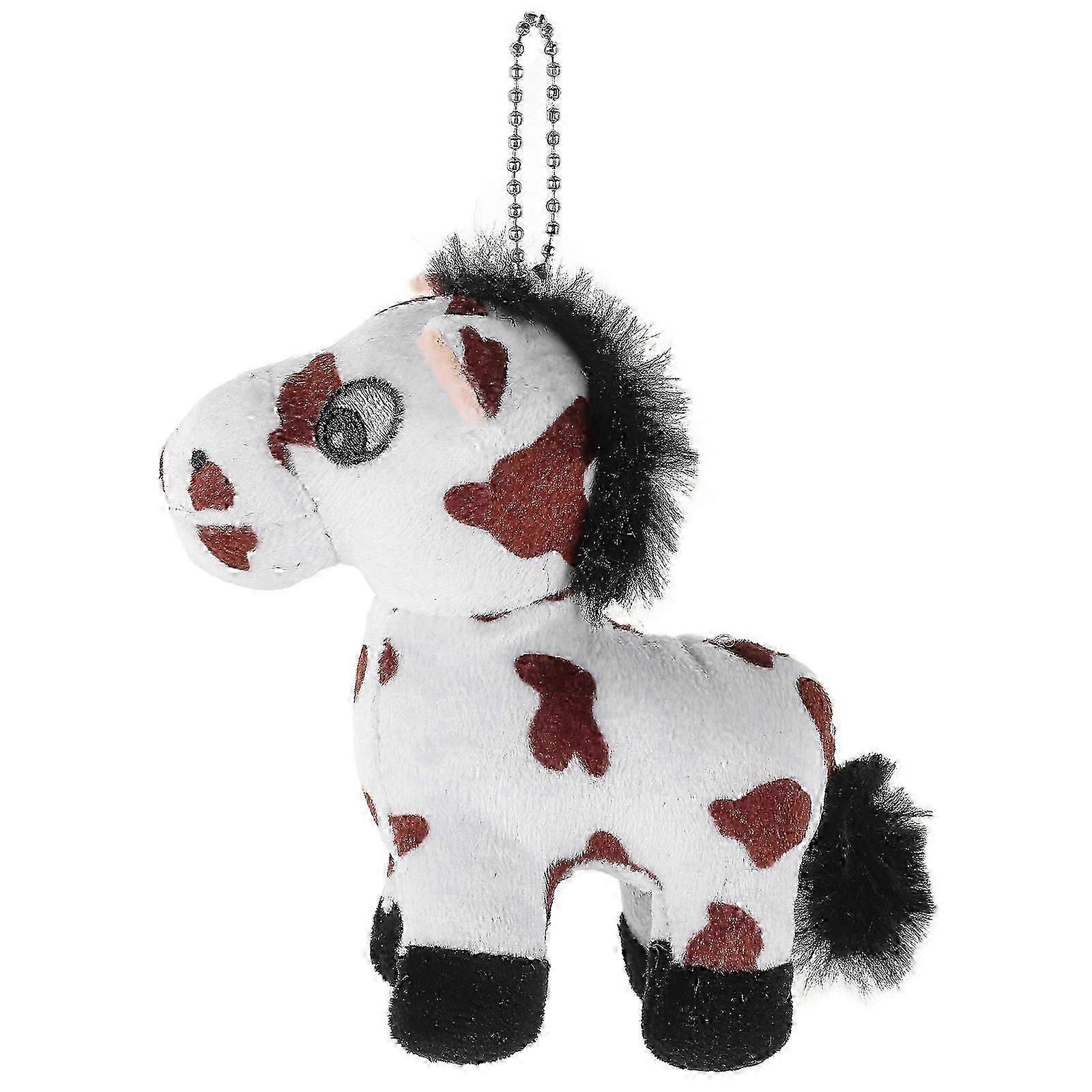 Uroczy mini pluszowy brelok z końmi mały urok zwierzęcy do toreb klucze Nagroda karnawałowa na przyjęcie z okazji ukończenia szkoły