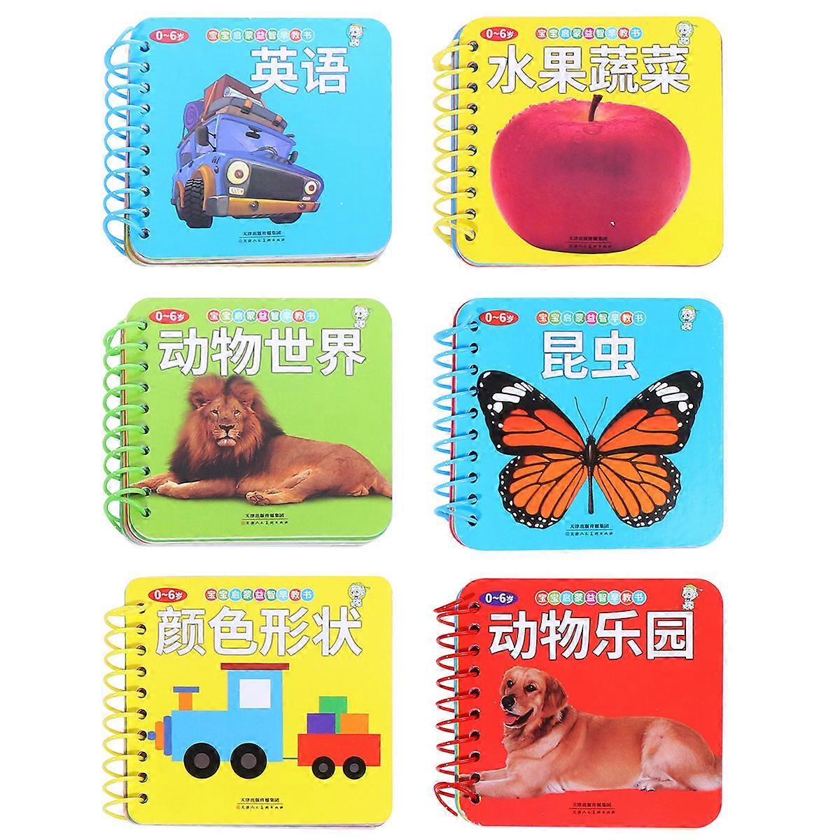 Emotional Development Chinese-English Bilingual Books 6Pcs For Babies 0-3 Years Old Perfect For Parent-Child Communication