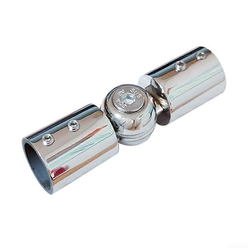 304 Stainless Steel Adjustable Rod Corner Connector Elbow Chrome 19Mm For Bay Window And Shower Room With Screws
