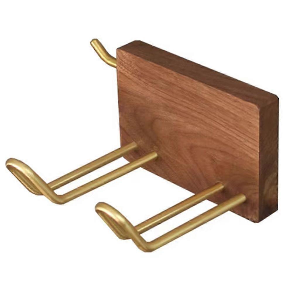 ヘアドライヤーシェルフパンチングなしバスルーム無垢材ヘアドライヤーハンガーバスルーム壁掛けダクトブラケット収納