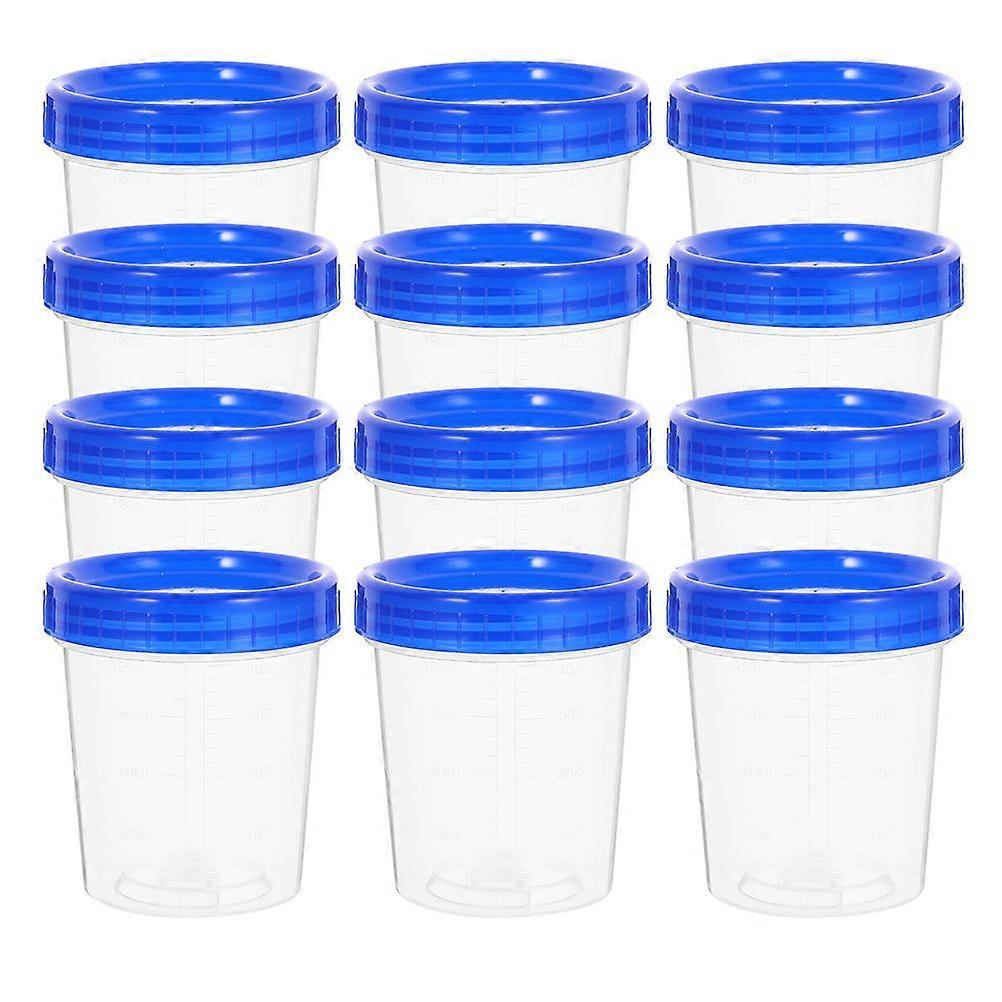 20pcs Measuring Cups Specimen Cups Graduated Sample Cups for Laboratory 120ml