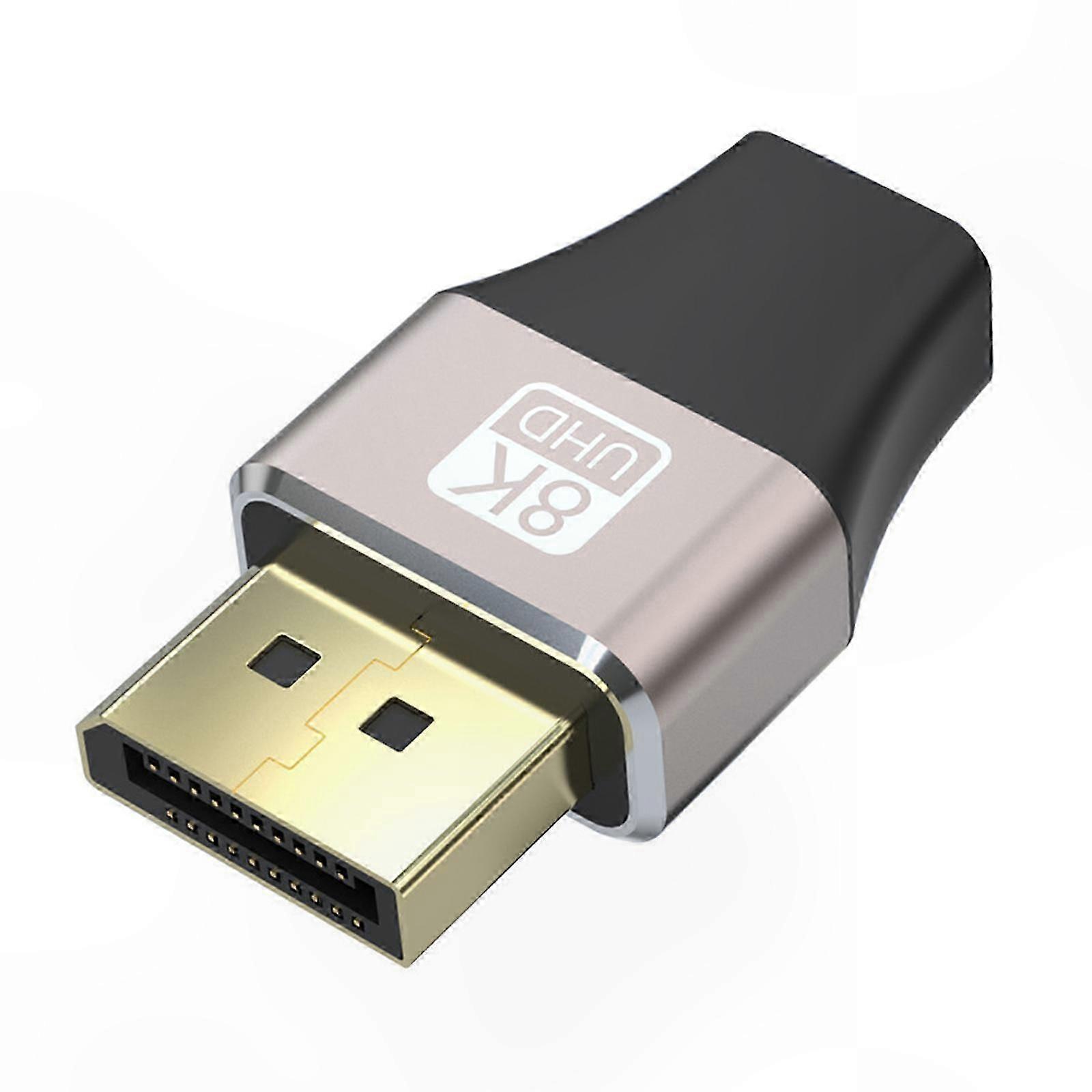 Mini DisplayPort 1.4 to DisplayPort Adapter, 8K 60Hz, Male/Female Video Converter for PC Laptop Display Connection