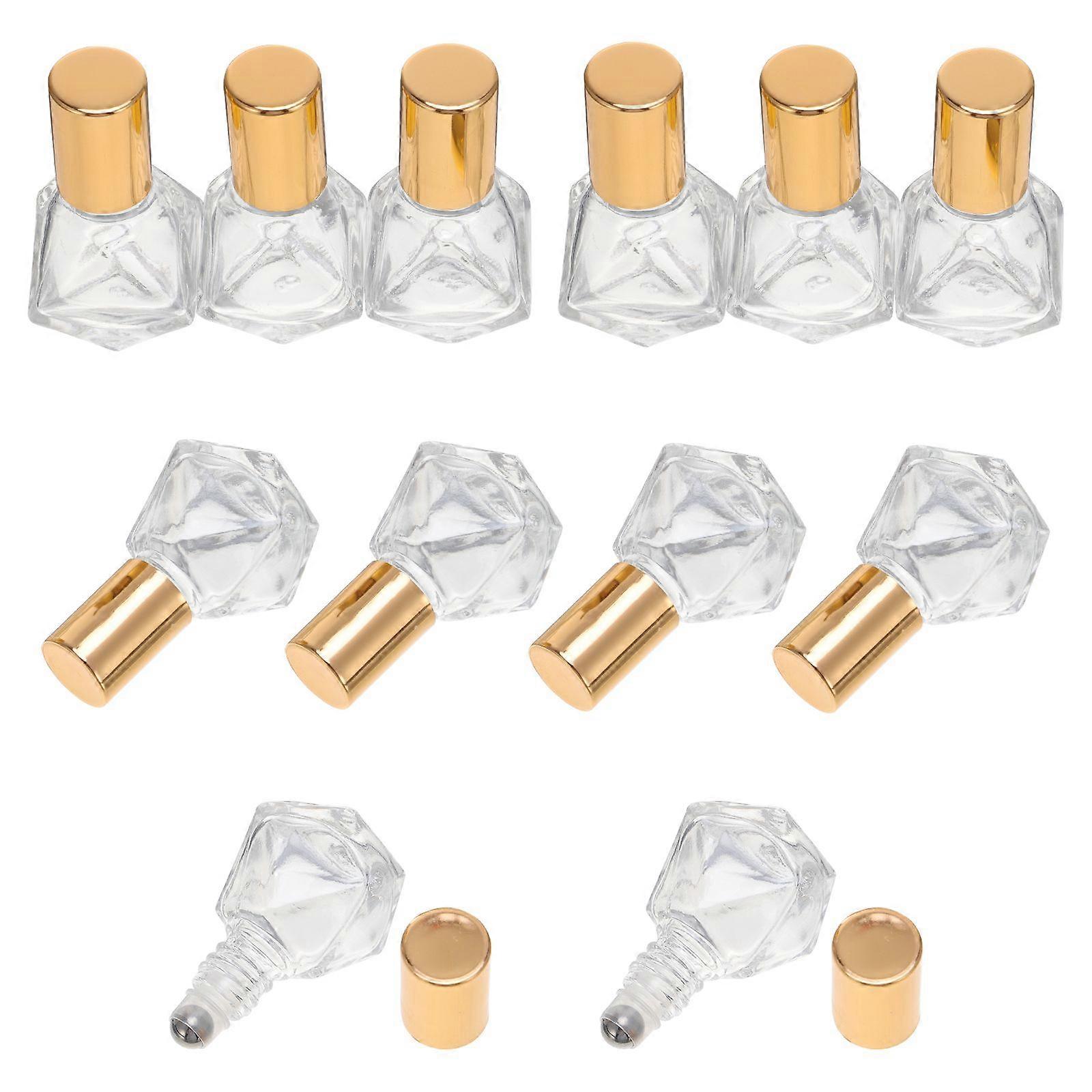 12 Stück 8 ML Glas Mini Roll-On-Flaschen Leere ätherische Öl-Rollball-Flaschen