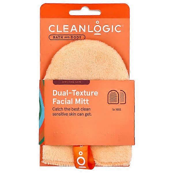 CleanLogic, Bath and Body, Dual-Texture Facial Mitt, 1 Count
