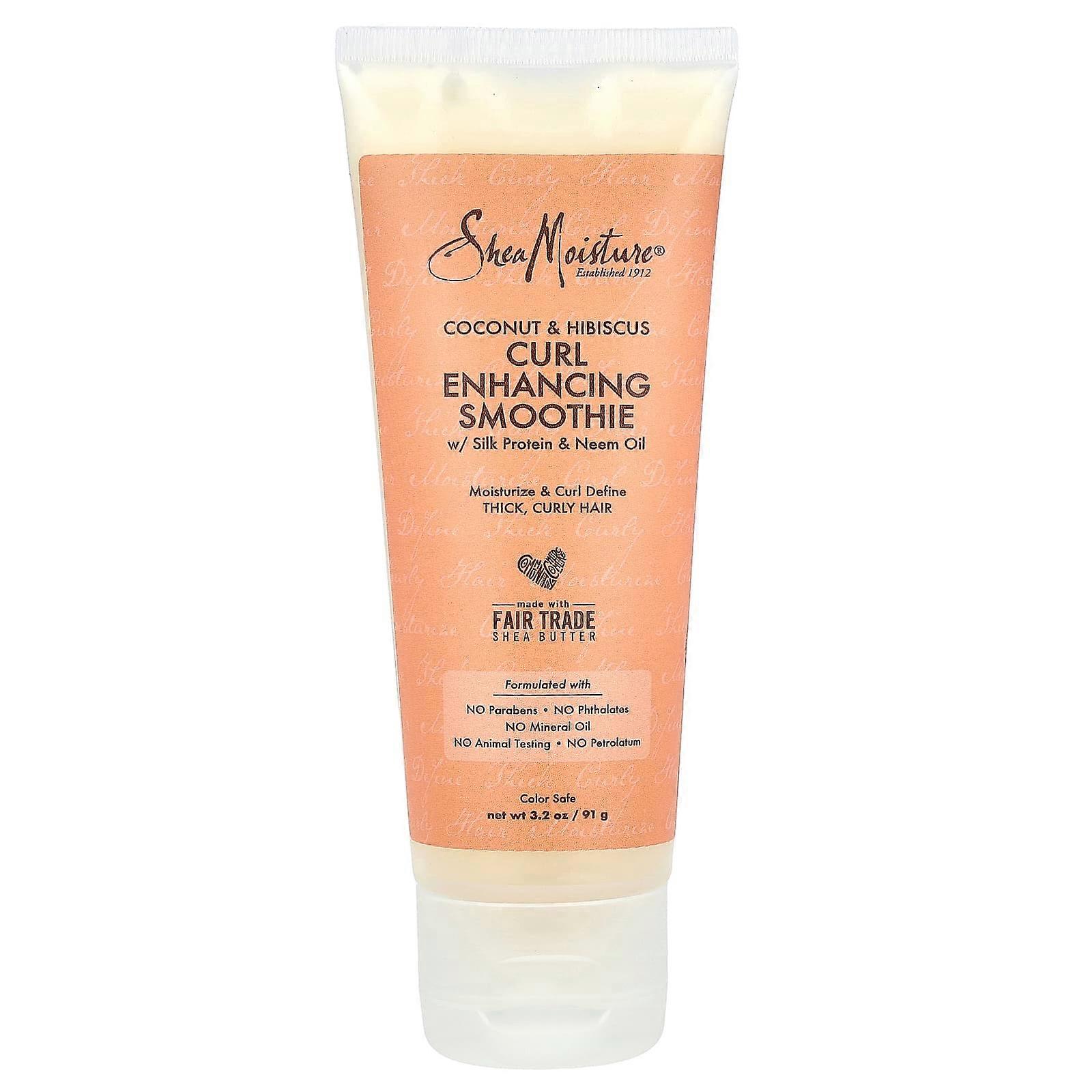 Curl Enhancing Smoothie with Silk Protein & Neem Oil, Coconut & Hibiscus, 3.2 oz (91 g)