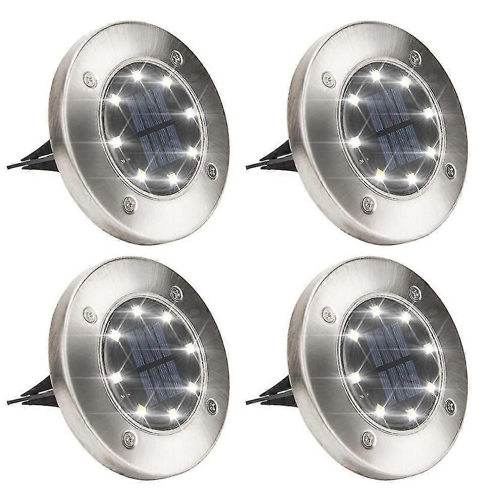Solar Garden Light Recessed Ground Spotlights White