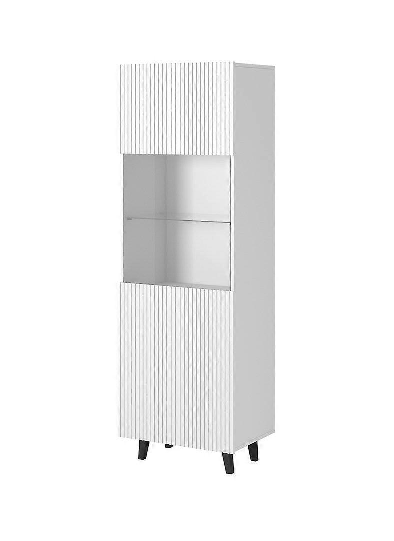 Vitrinekast Pafos 60x40x182 Cm Wit Mat