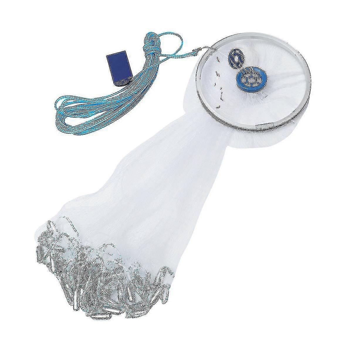 4.8m Angelausrüstung Hand werfen Angeln Cast Net Spin Köder