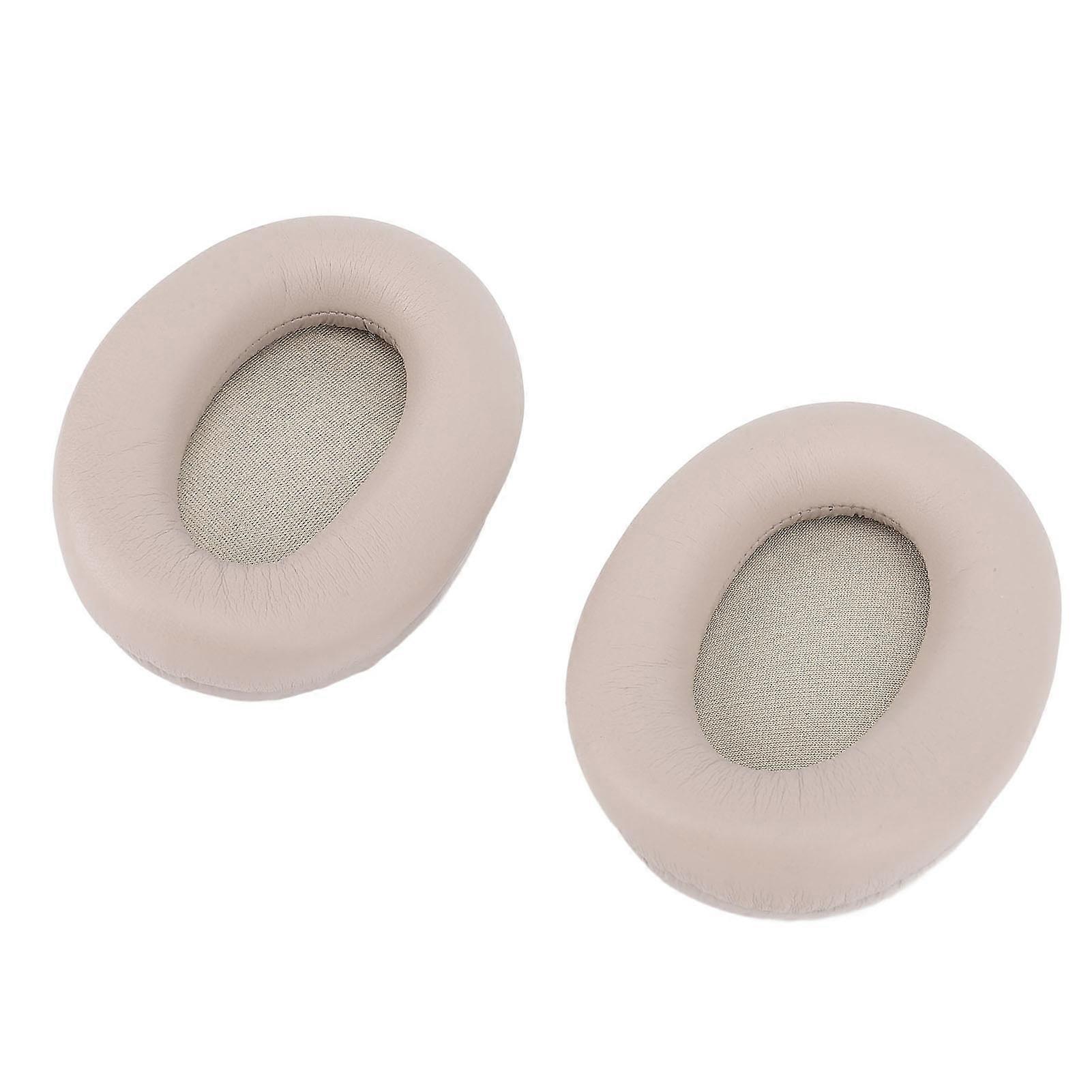 2 Pcs Ear Pads for WH1000XM3 Protein Leather Memory Foam Headset Replacement Ear Cushions Grey 
