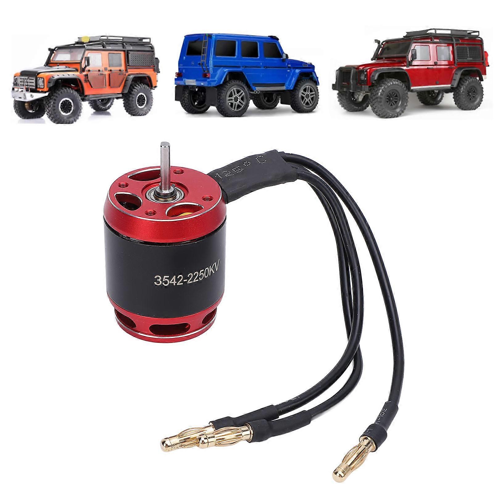 3542 Brushless Motor 1/10 RC Crawler 540 Brushless Motor with 4.0 Banana Plug for AXIAL SCX10 90046 2250kv 