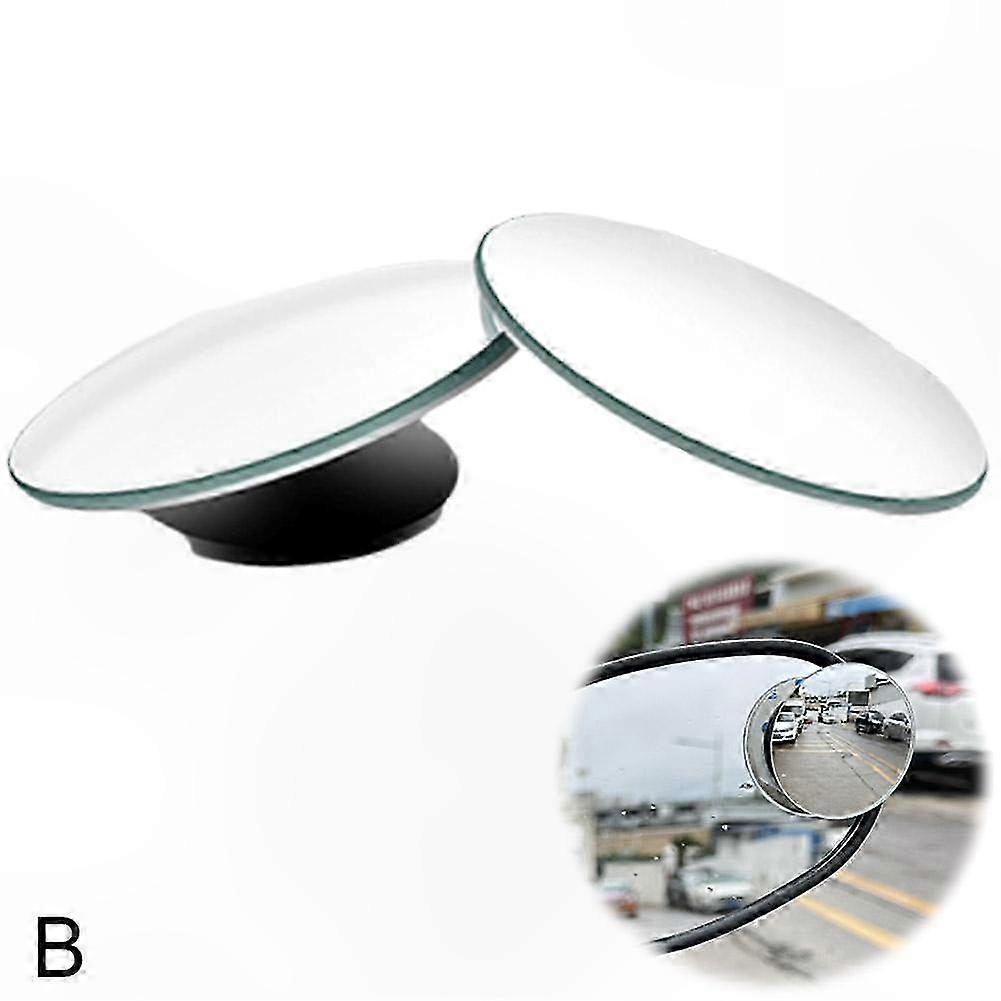 2-Pack Adjustable Blind Spot Mirrors with Full Vision and Waterproof Design for Rear View Safety Enhancement