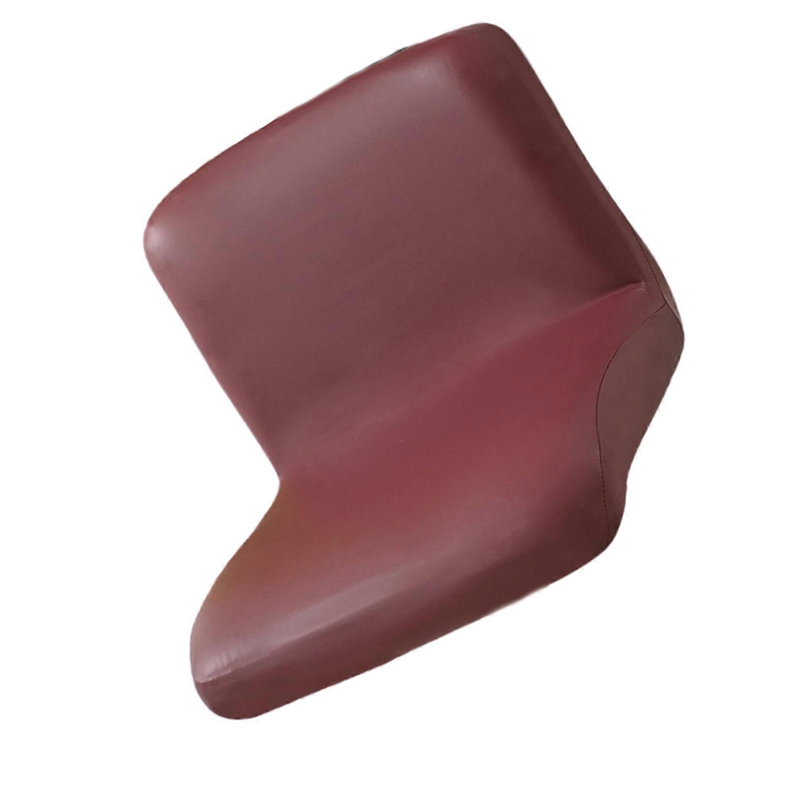 Housse de protection en cuir PU pour tabouret de bar, protégeant des chocs et des poils d'animaux, pour une utilisation polyvalente. Couleur : rouge bordeaux.