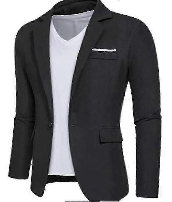 Lässiger Herrenblazer mit einem Knopf und schmaler Passform
