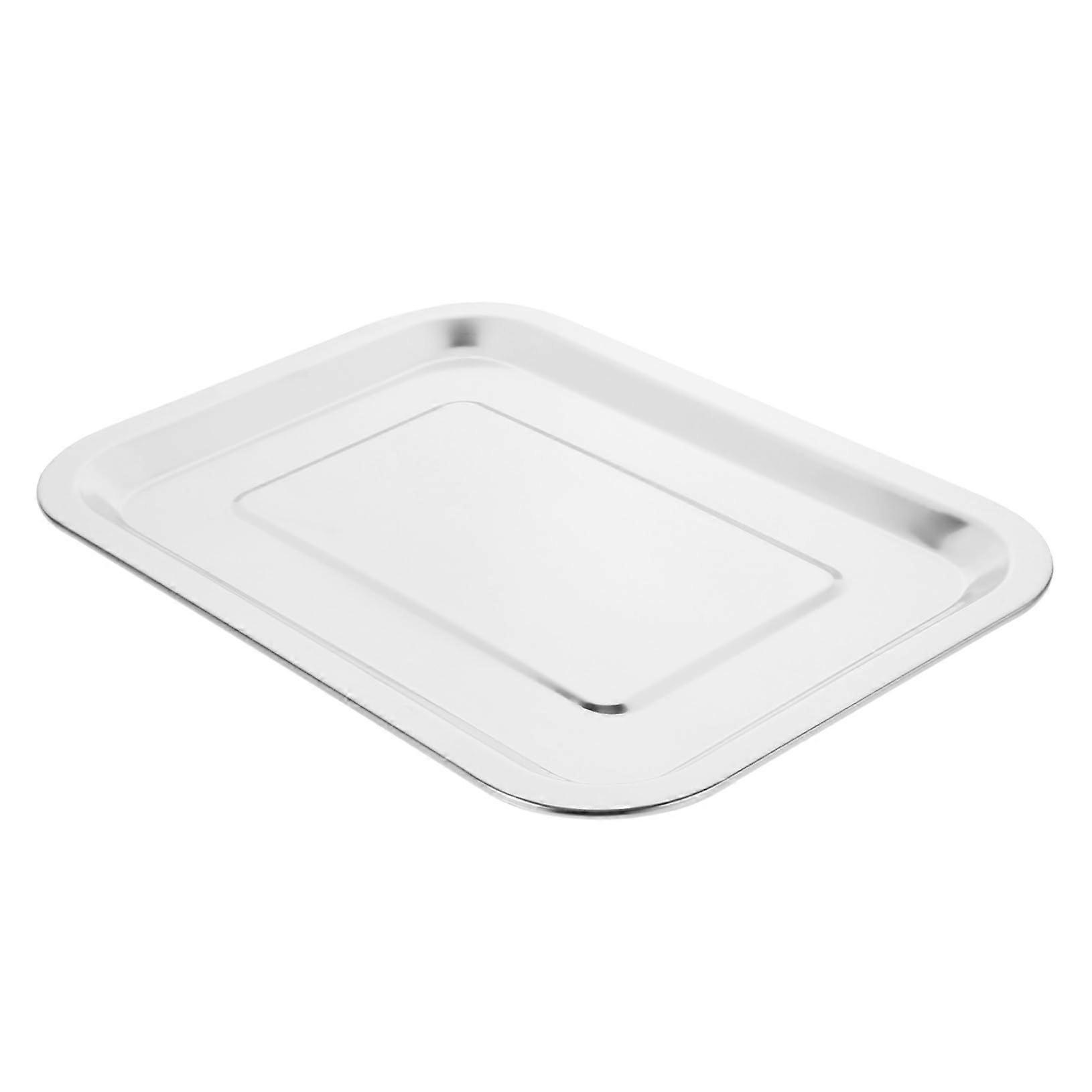 Stainless Steel Oven Baking Tray Thickened Rectangular Pan For Toaster Oven Roasting And Cooking Multipurpose Plate