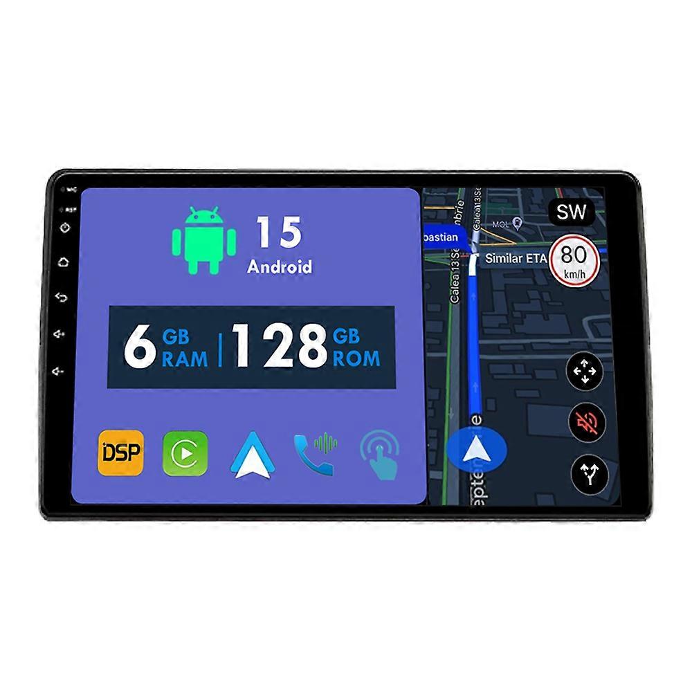 Car Radio 6G+128G CarPlay GPS Navigation Head Unit for SsangYong Rexton Y250 II 2 2006 - 2012 Android Auto Bluetooth Stereo Touch Screen