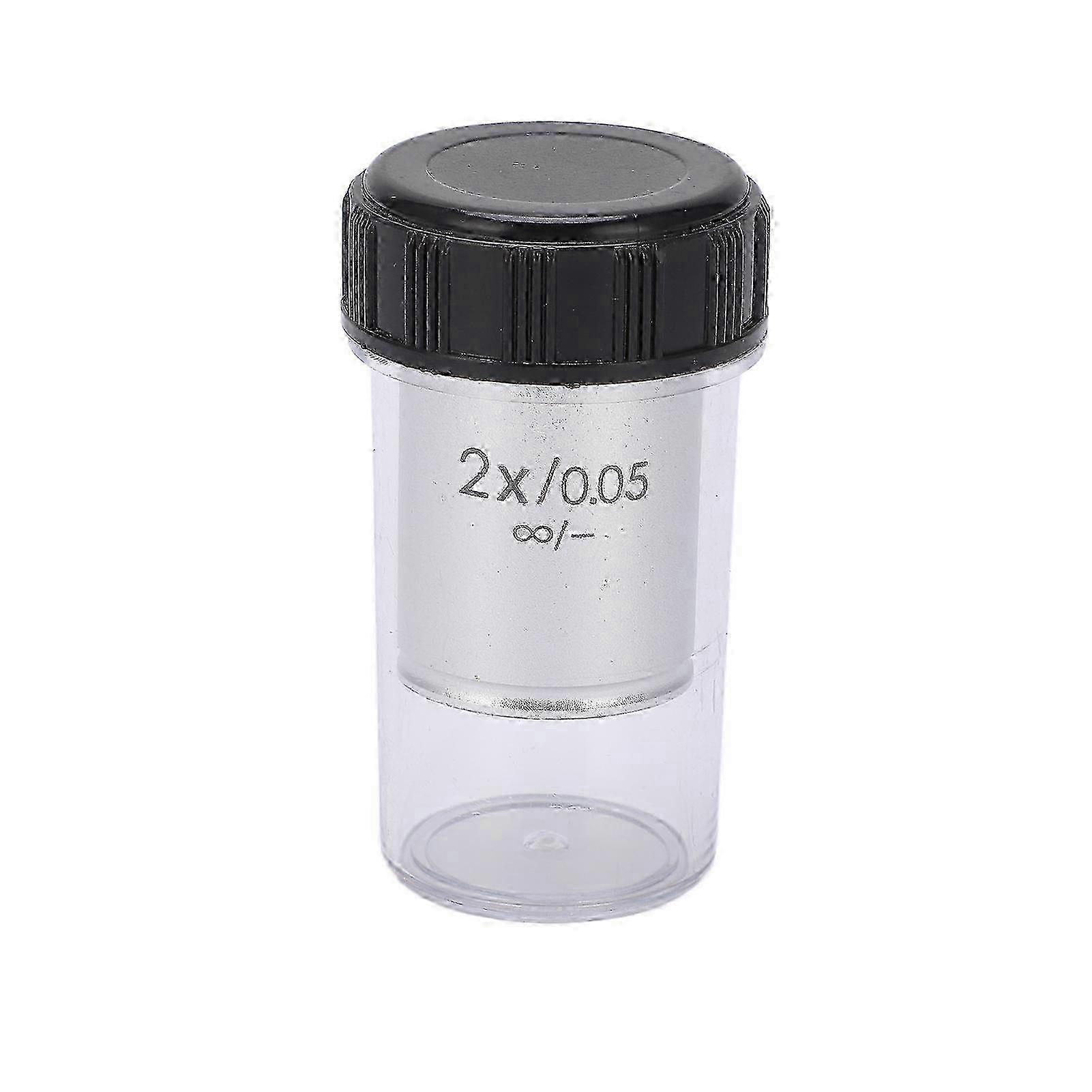 2X 195 Infinity Biological Microscope Achromatic Objective Lens for RMS Threads 20.2mm Compatible