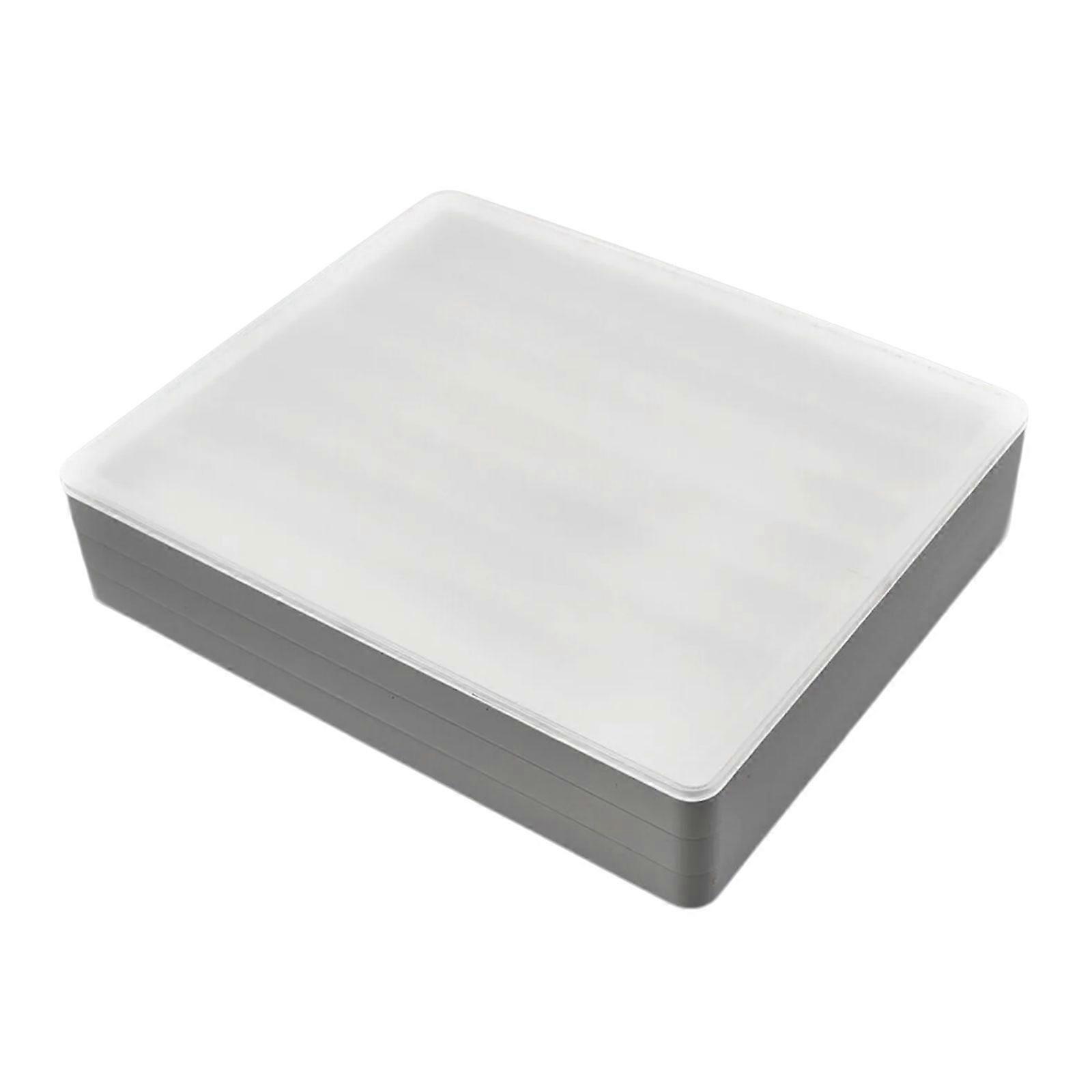 Componentized Keycap Case Clear Rank Stackable Storage Container Thin Plastic For Office Home Use  White