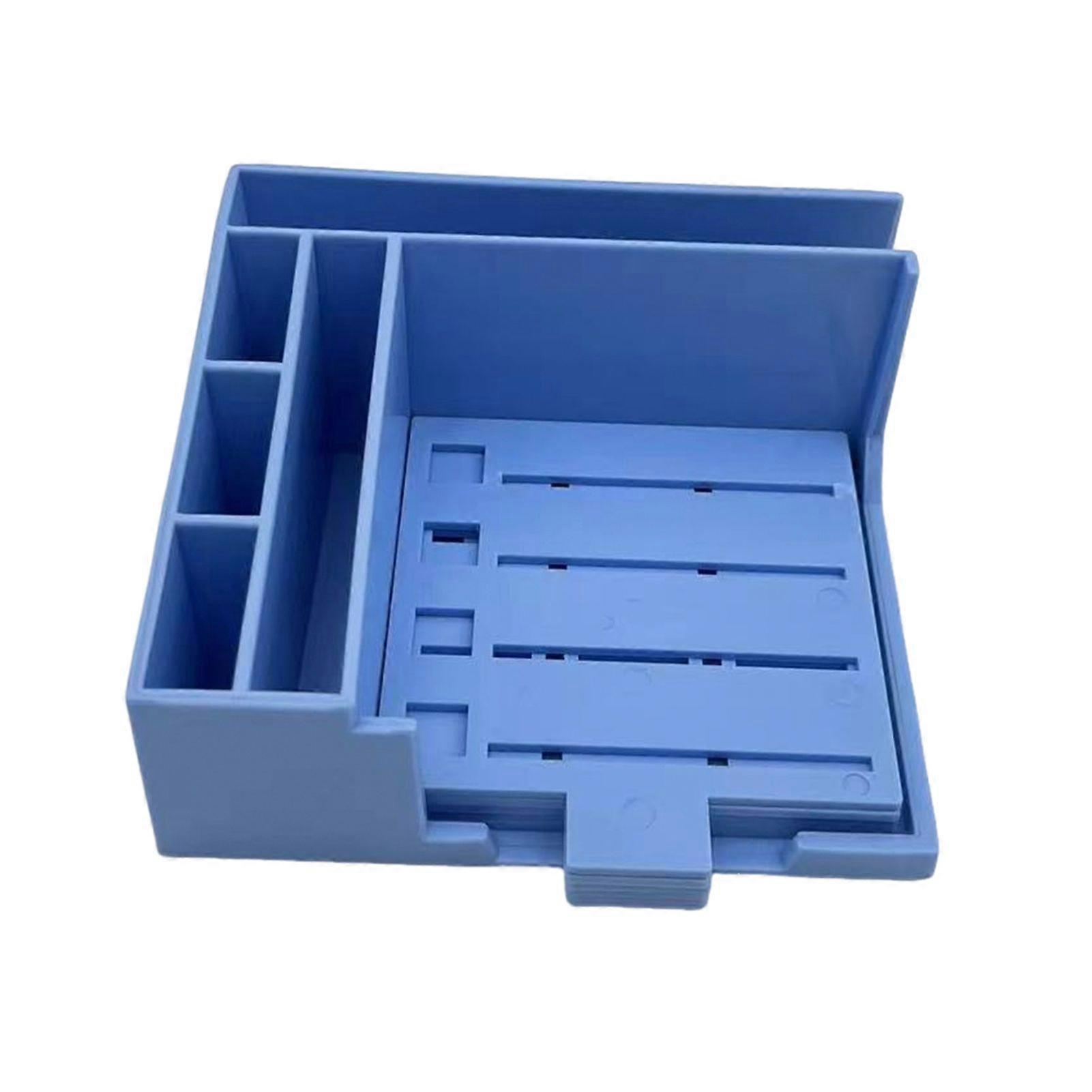 Note Holder with Templates Weekly Planner Notepad Plastic Memo Pad Organizer And Phone Stand for 3x3 Inch Notes Desktop Accessory