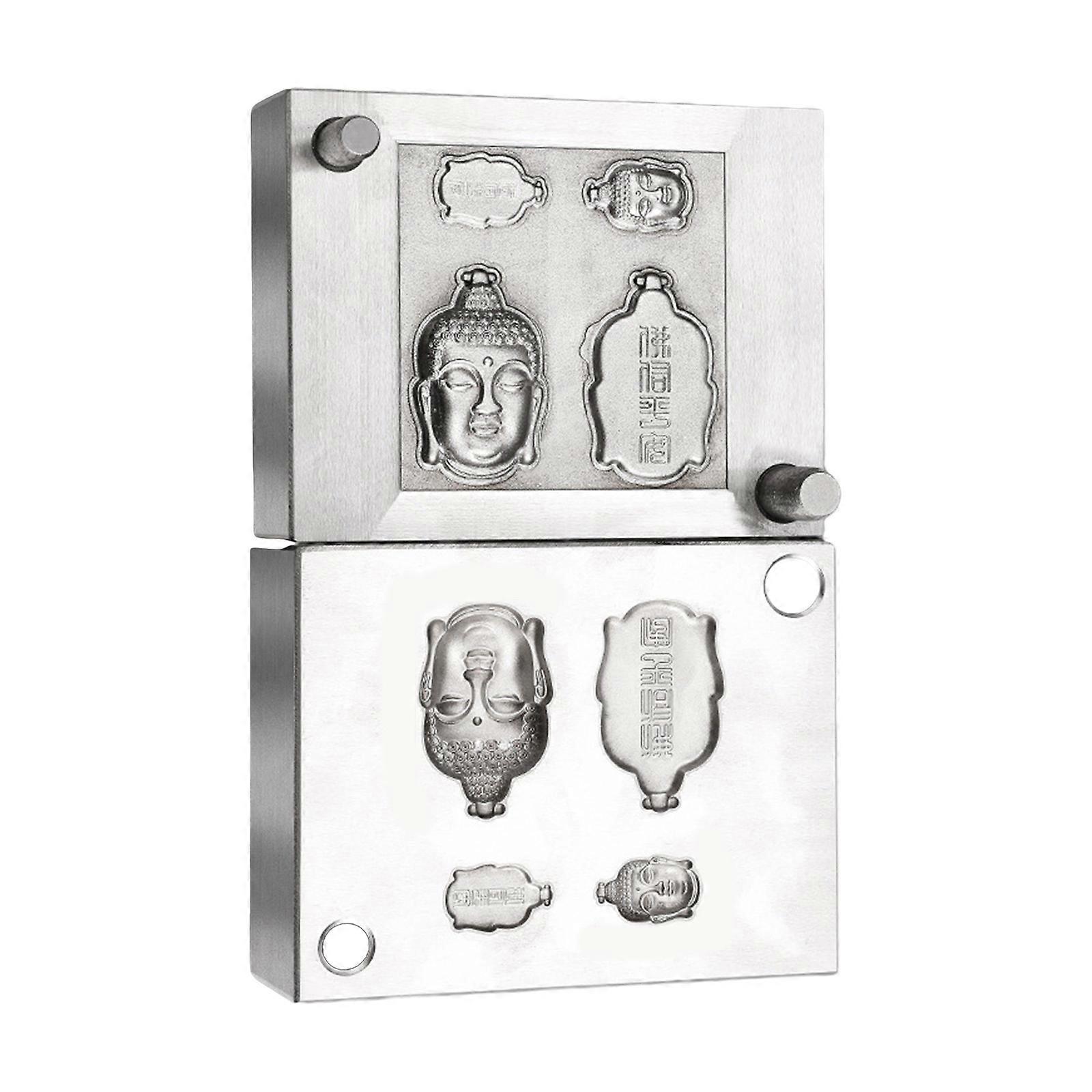 Practical Sturdy Steel Materials Buddhas Pendant Mold for Aromatherapys Tablet Handcrafting Enthusiasts Daily Use  S