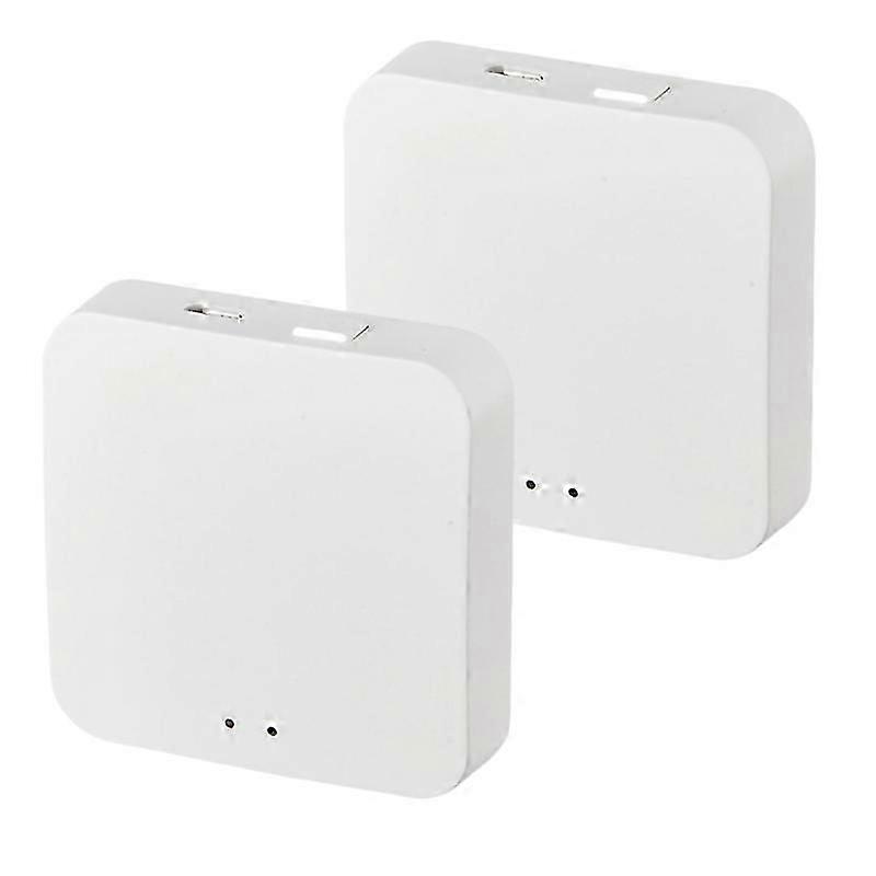 2 Stück Tuya Bluetooth Smart Wireless Gateway Bluetooth-kompatibles Mesh-Gateway Smart Home Automation Smart Life APP Fernbedienung