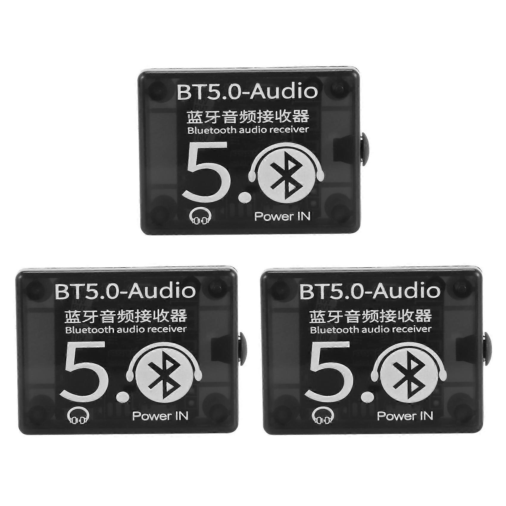 3X BT5.0 Audio Receiver MP3 Bluetooth Decoder Lossless Car Speaker Audio Amplifier Board with Case