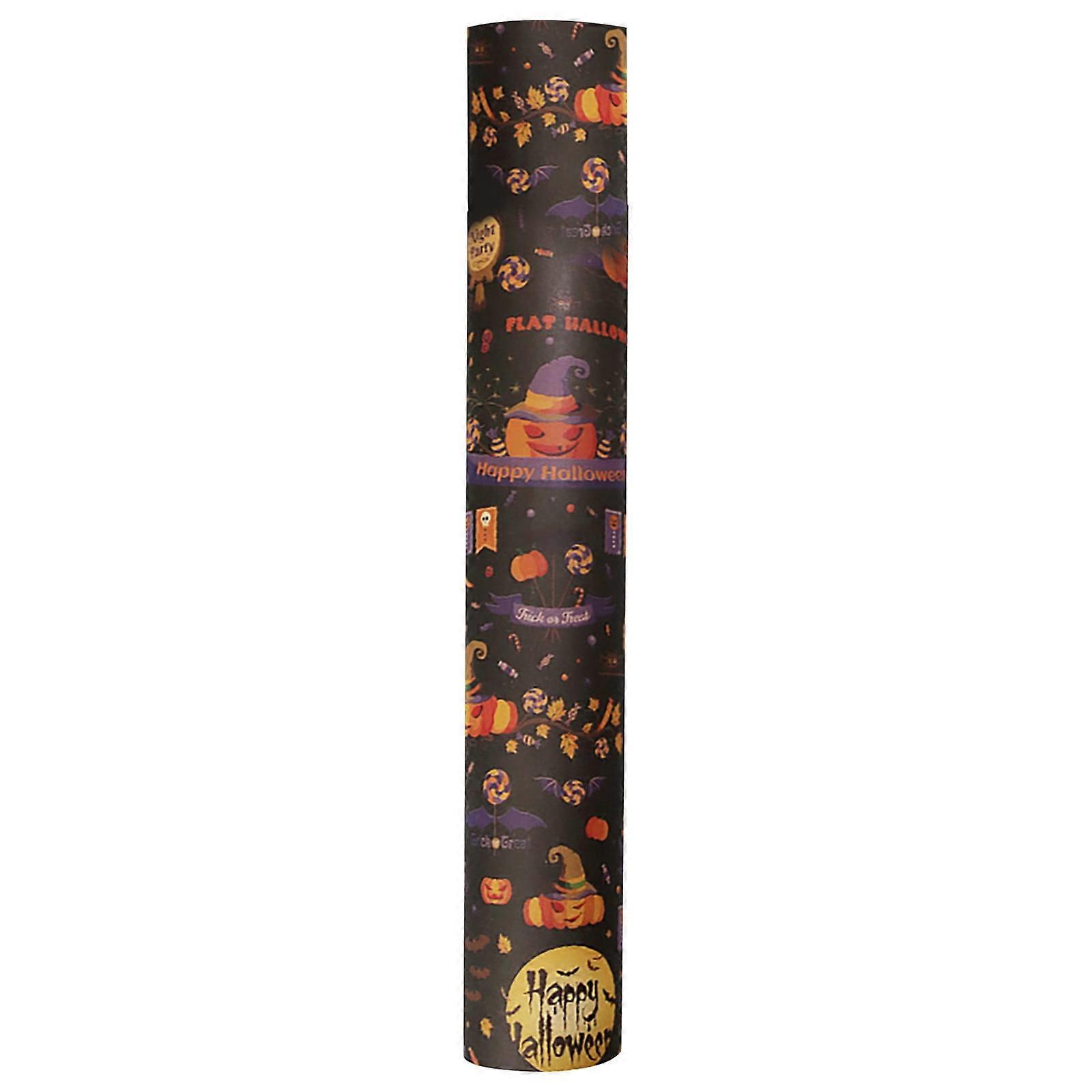 Halloween Wrapping Paper 70cm x 50cm, Single Sided, Classic Design, 1 Pc – Compatible with DIY Home Decor