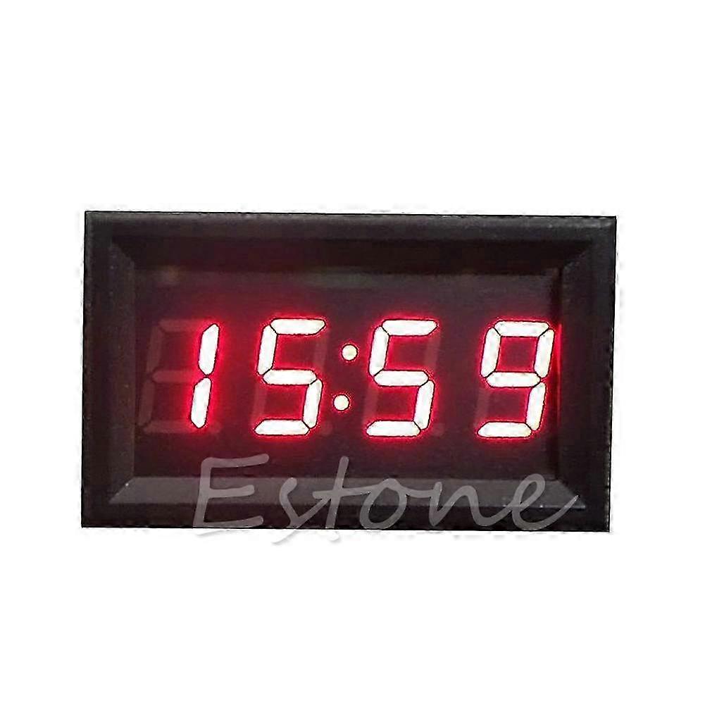 12V/24V LED Vehicle Electronic Clock Car Motorcycle LED Digital Display Clock